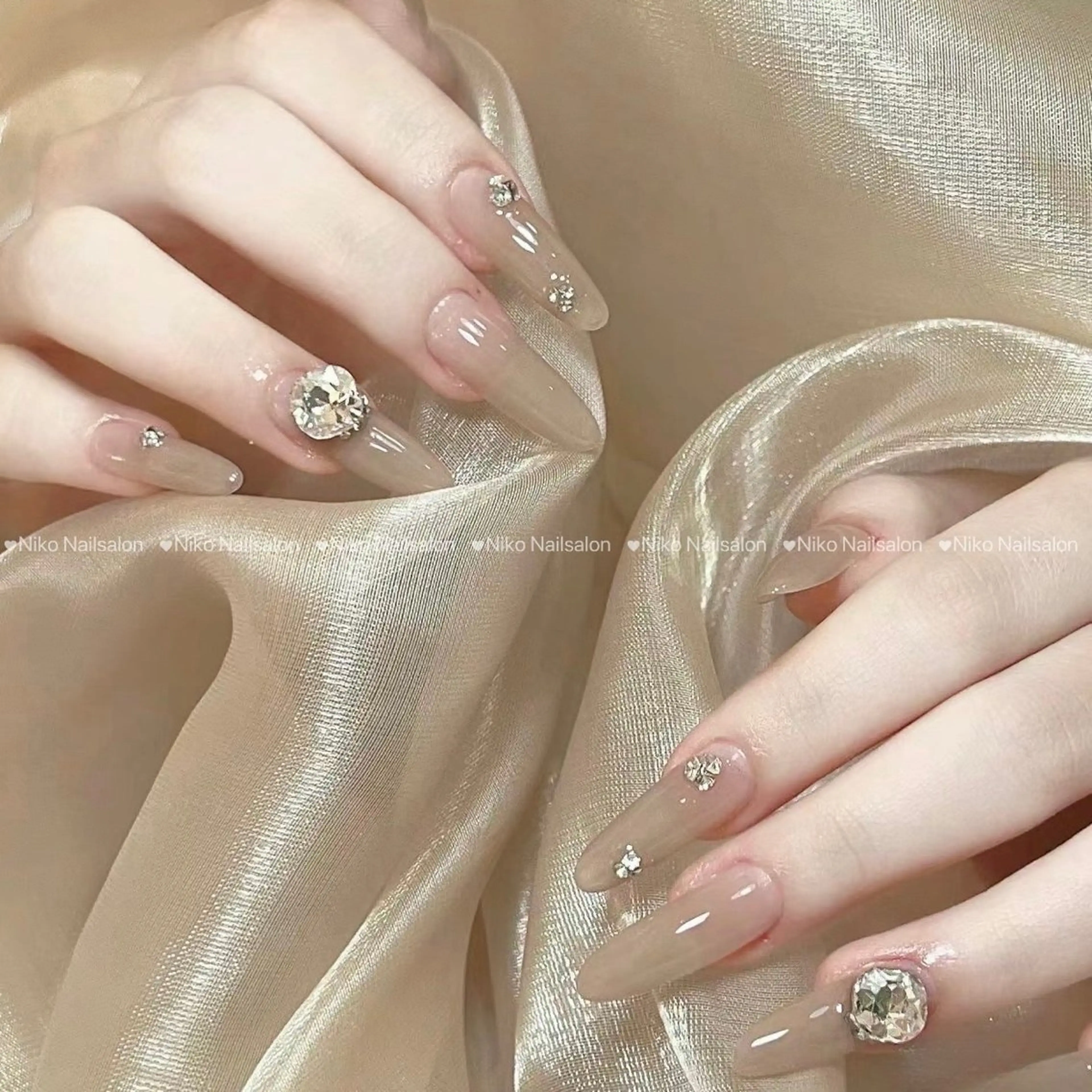 ネイル チークネイル 長さ出し フットネイル フレンチネイル ジェルネイル Niko Nail salon 銀座本店のネイルデザイン