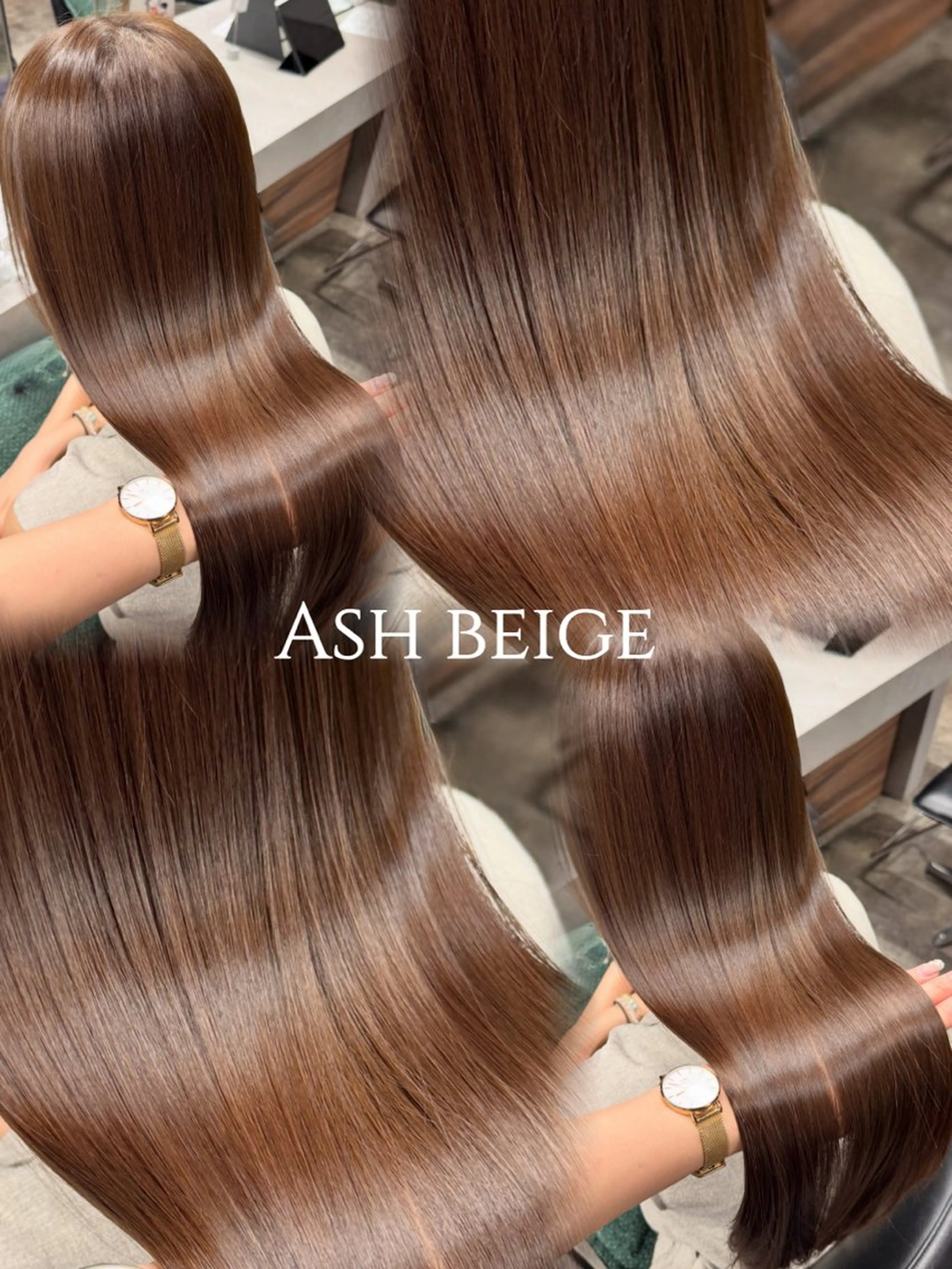 ロング ヘアカラー トリートメント 髪質改善/艶髪 MINAMIのヘアスタイル