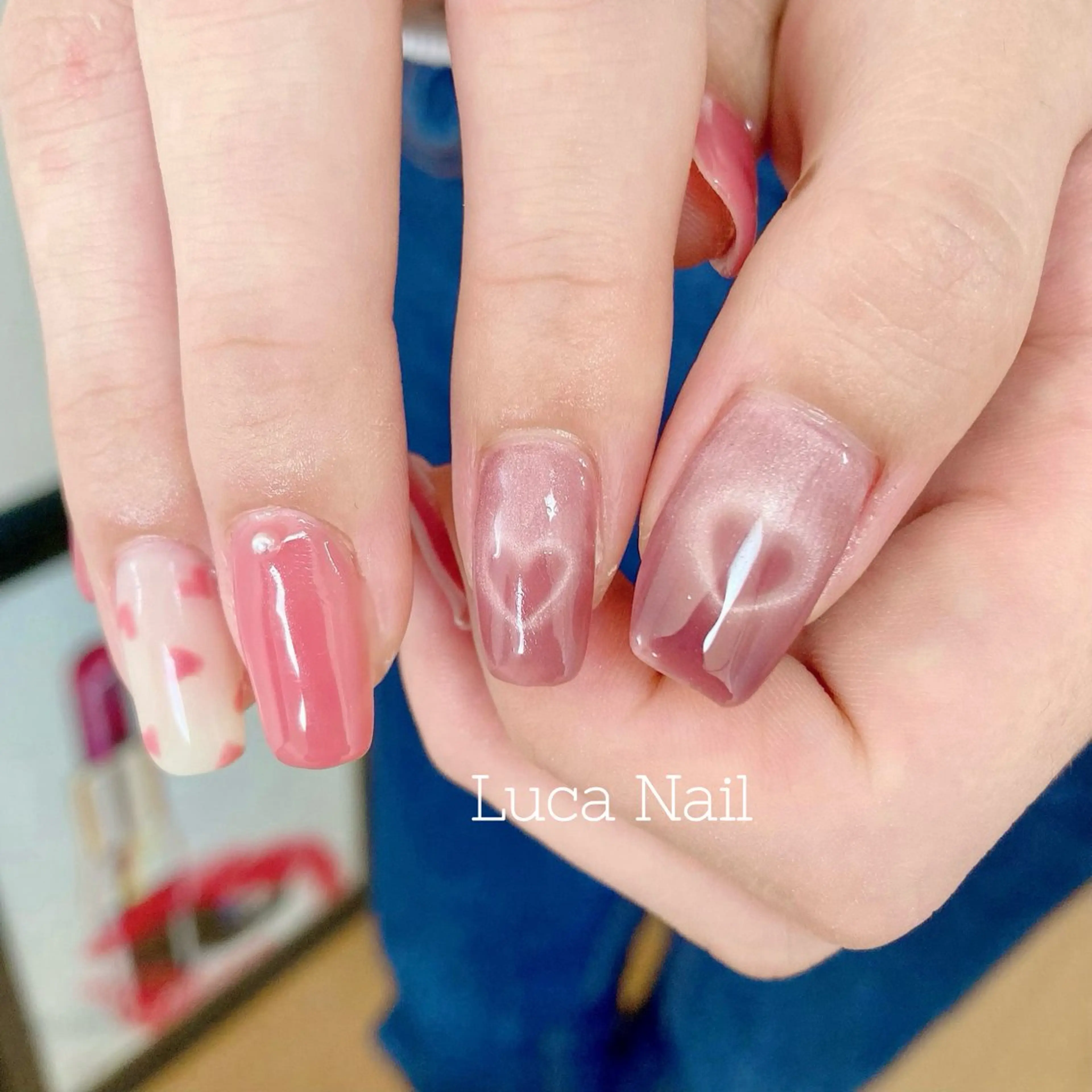 ネイル ハート Luca  Nail所属・Luca Nail 🌼yu-kaのネイルデザイン