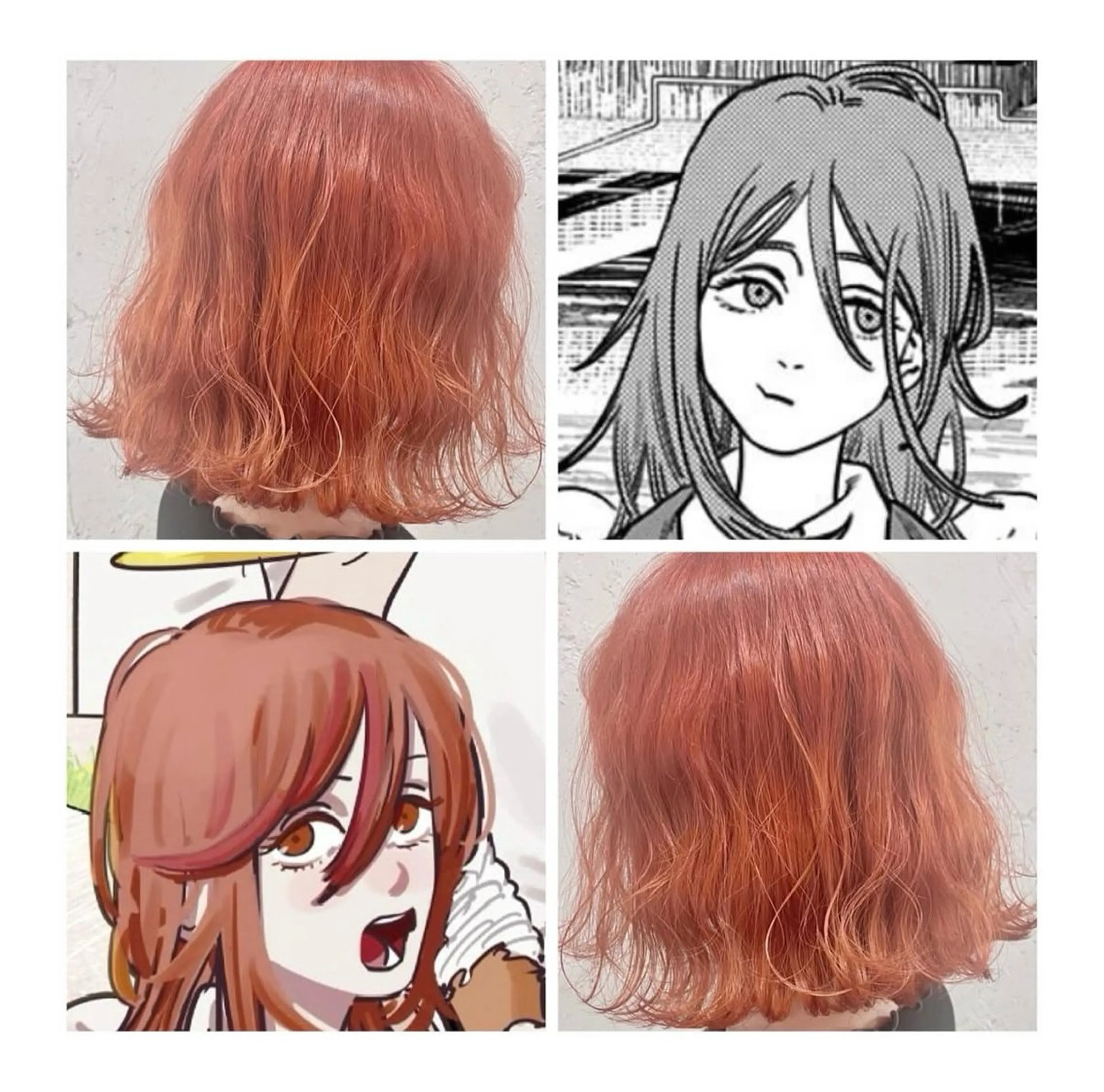 ショート カラー オレンジ ヘアカラー GARU-ガル-所属・TSUNO🦖 派手髪/オタク美容師のヘアスタイル