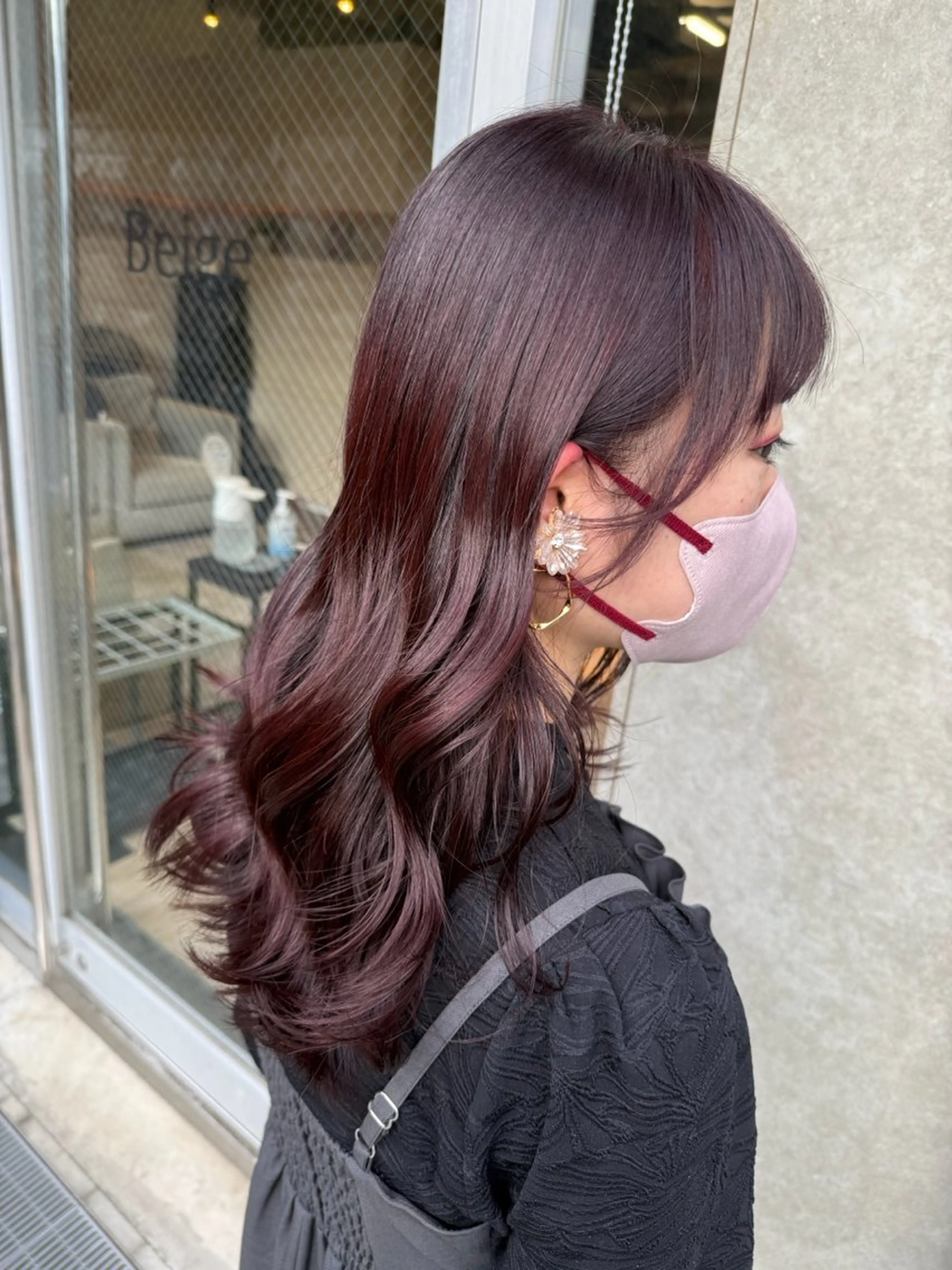 セミロング Beige＋Rr salon EBISU所属・艶感透明感カラー 🫧たけ🫧のヘアスタイル