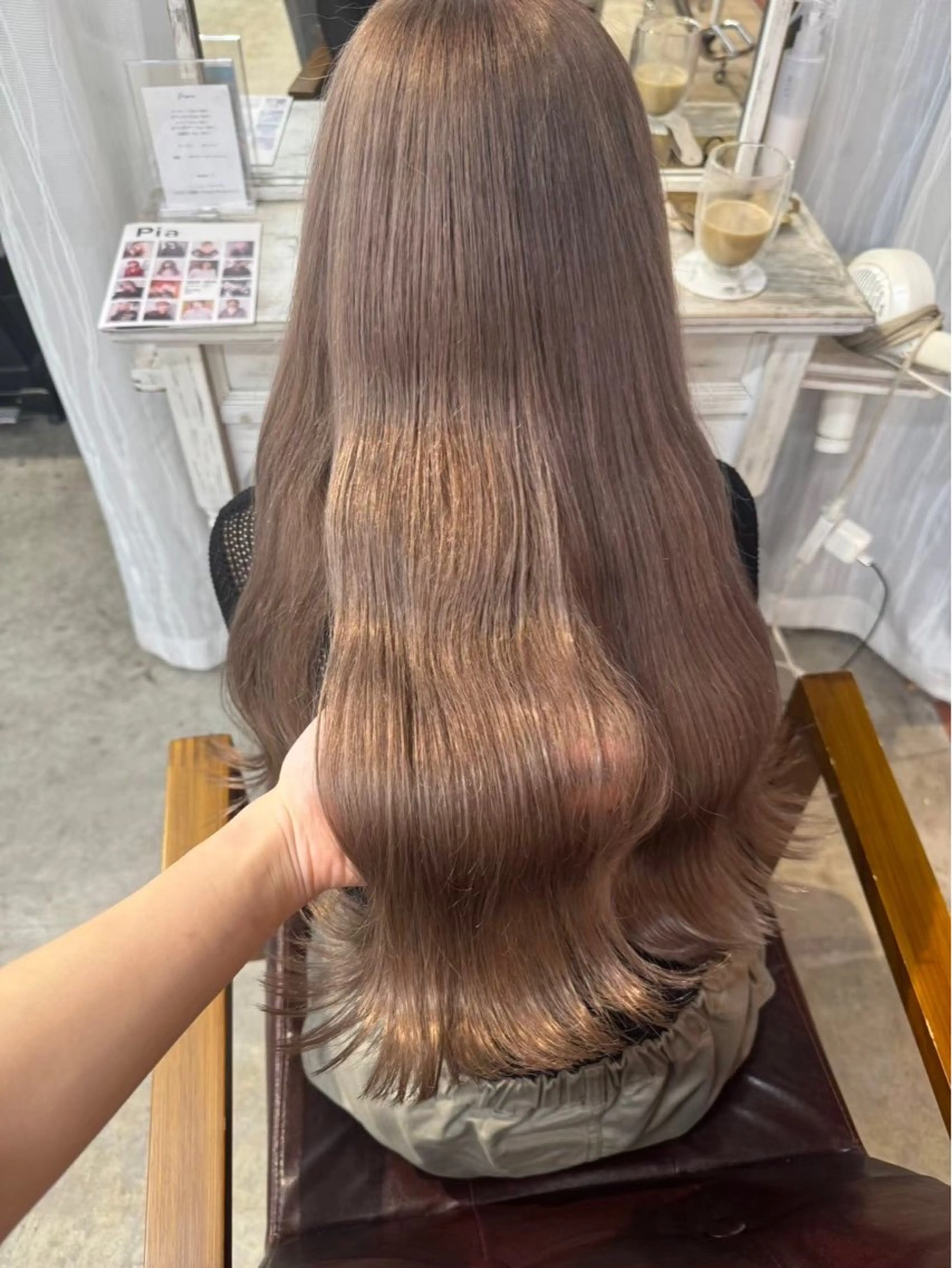 ロング カラー レイヤーカット/ 縮毛矯正/ミサキ💐のヘアスタイル