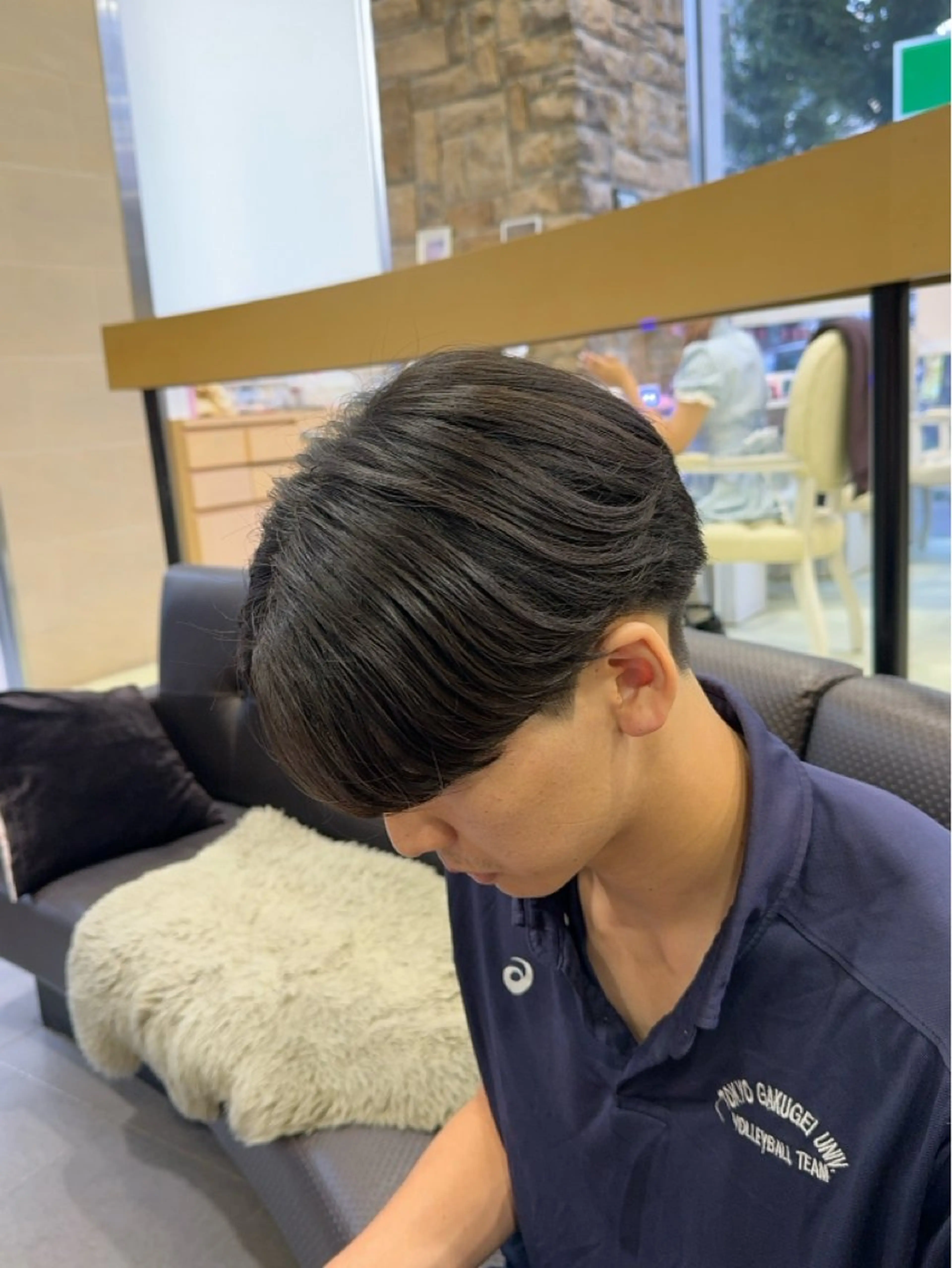 メンズ 韓国レイヤー/センタ ーパート/坂本翔のヘアスタイル