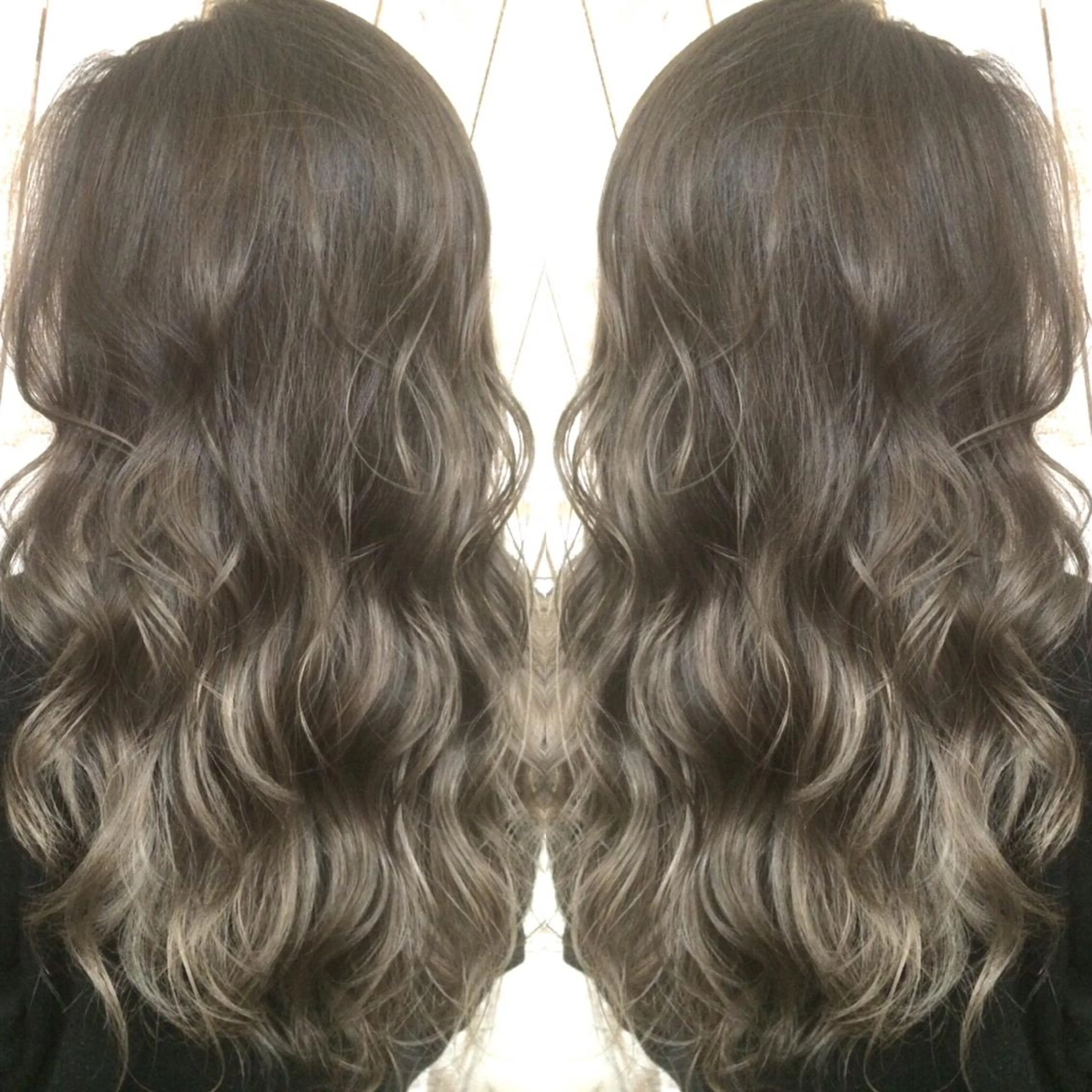 ロング カラー バレイヤージュ レイヤーカット ヘアカラー トリートメント 井上 一平のヘアスタイル