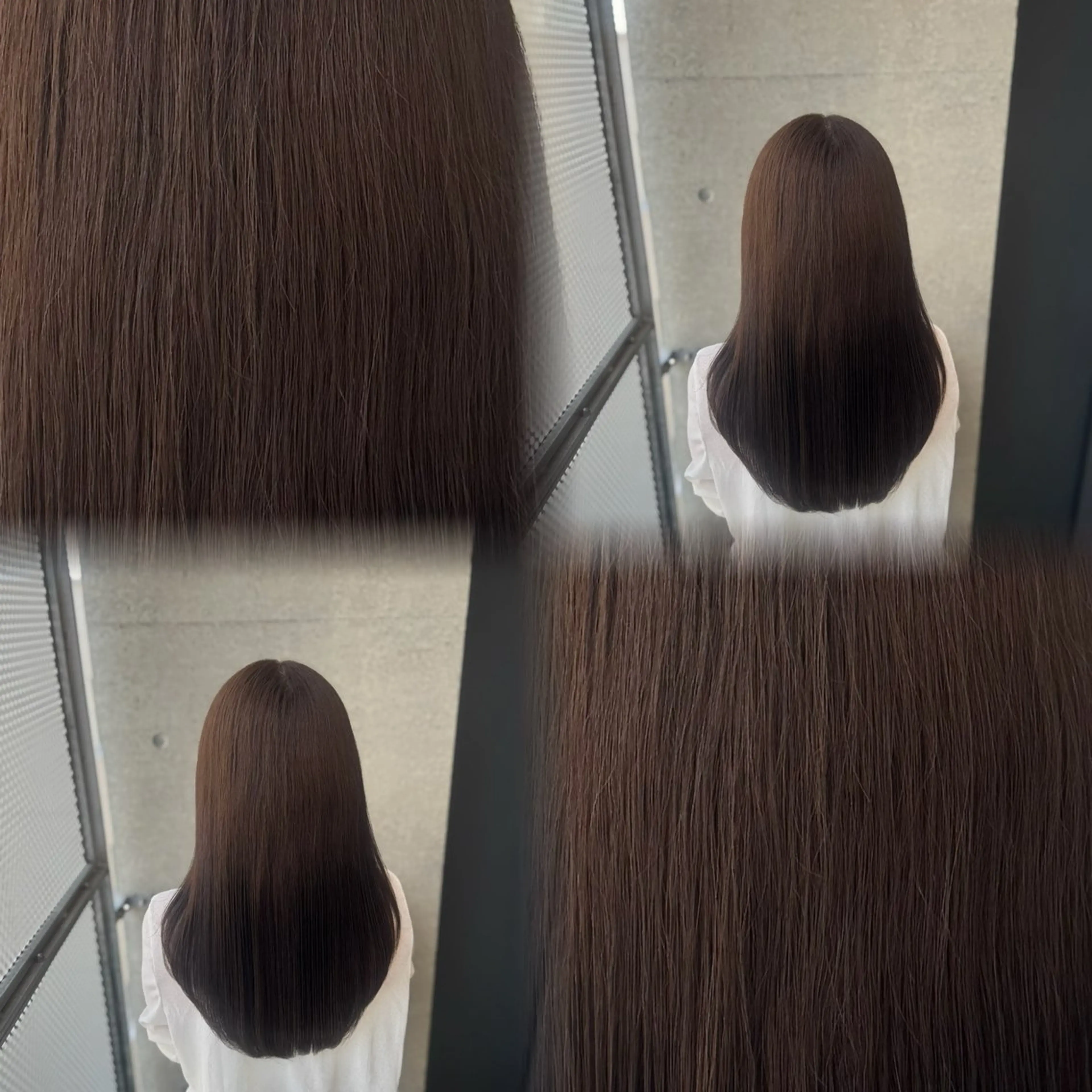 セミロング カラー ヘアカラー トリートメント 髙橋 李里亜のヘアスタイル