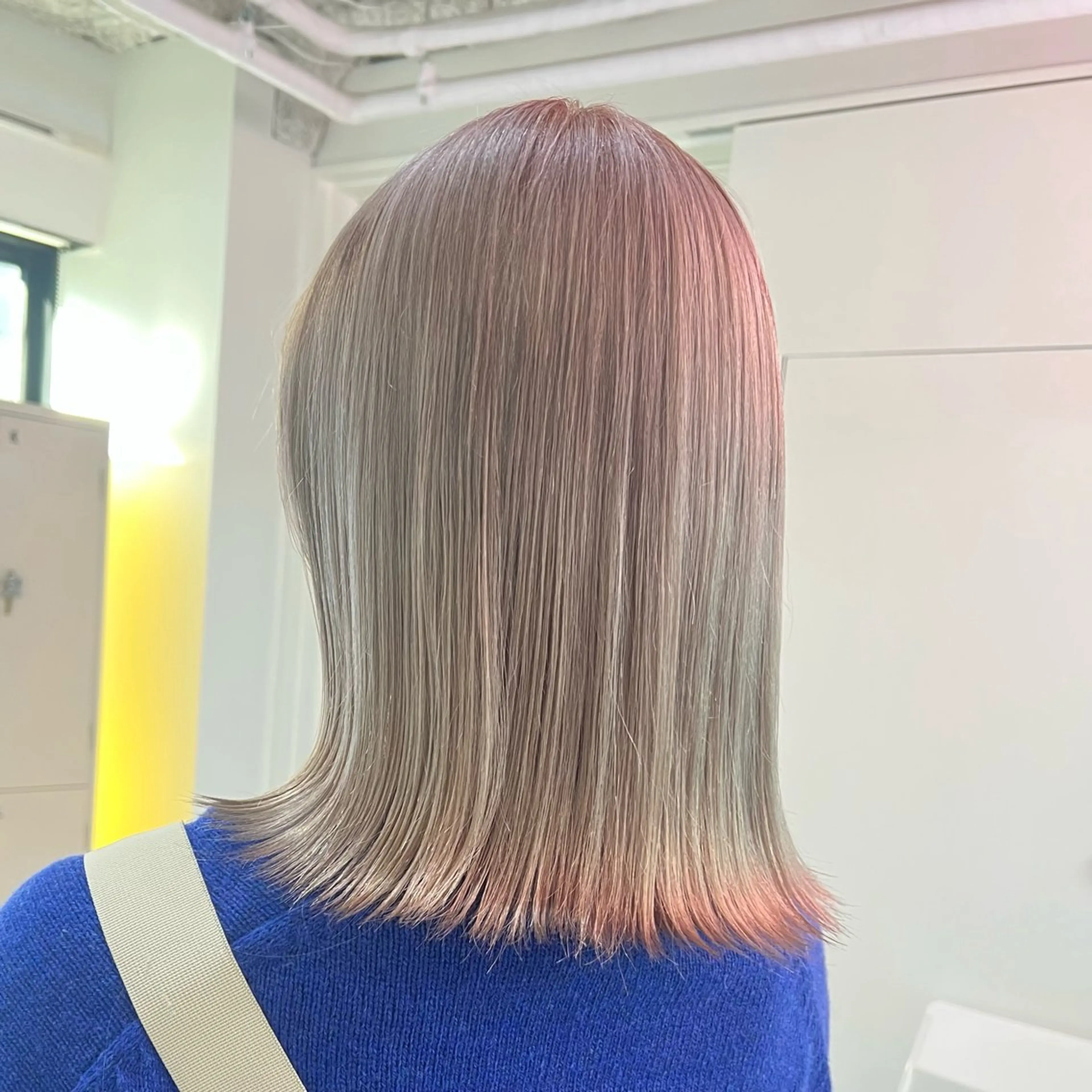 ブリーチ毛がまっすぐに‼️ブリーチ改善ストレートの写真