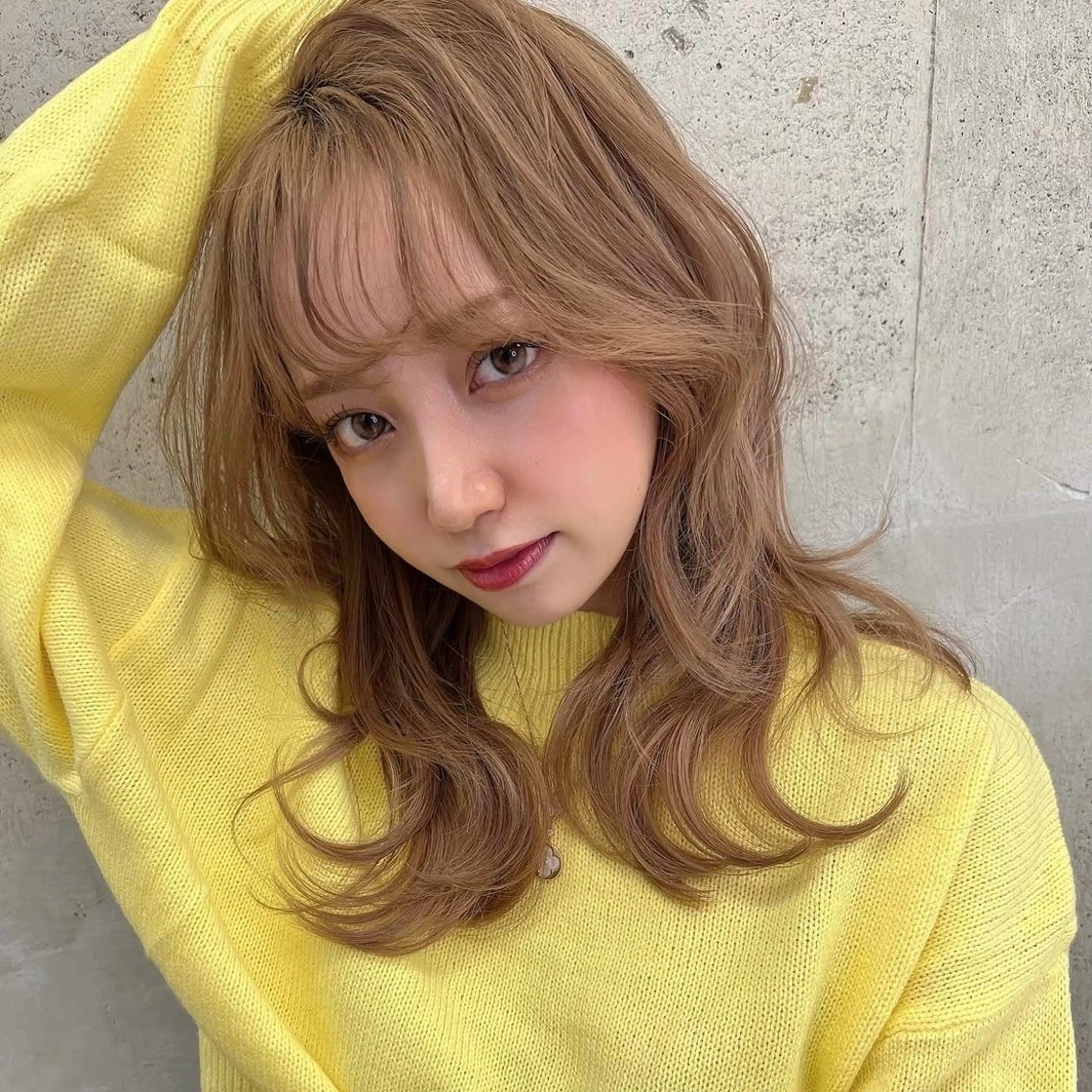 ミディアム カラー カット ヘアカラー トリートメント ハイトーン/ボブ/ 髪質改善🦖mahoのヘアスタイル