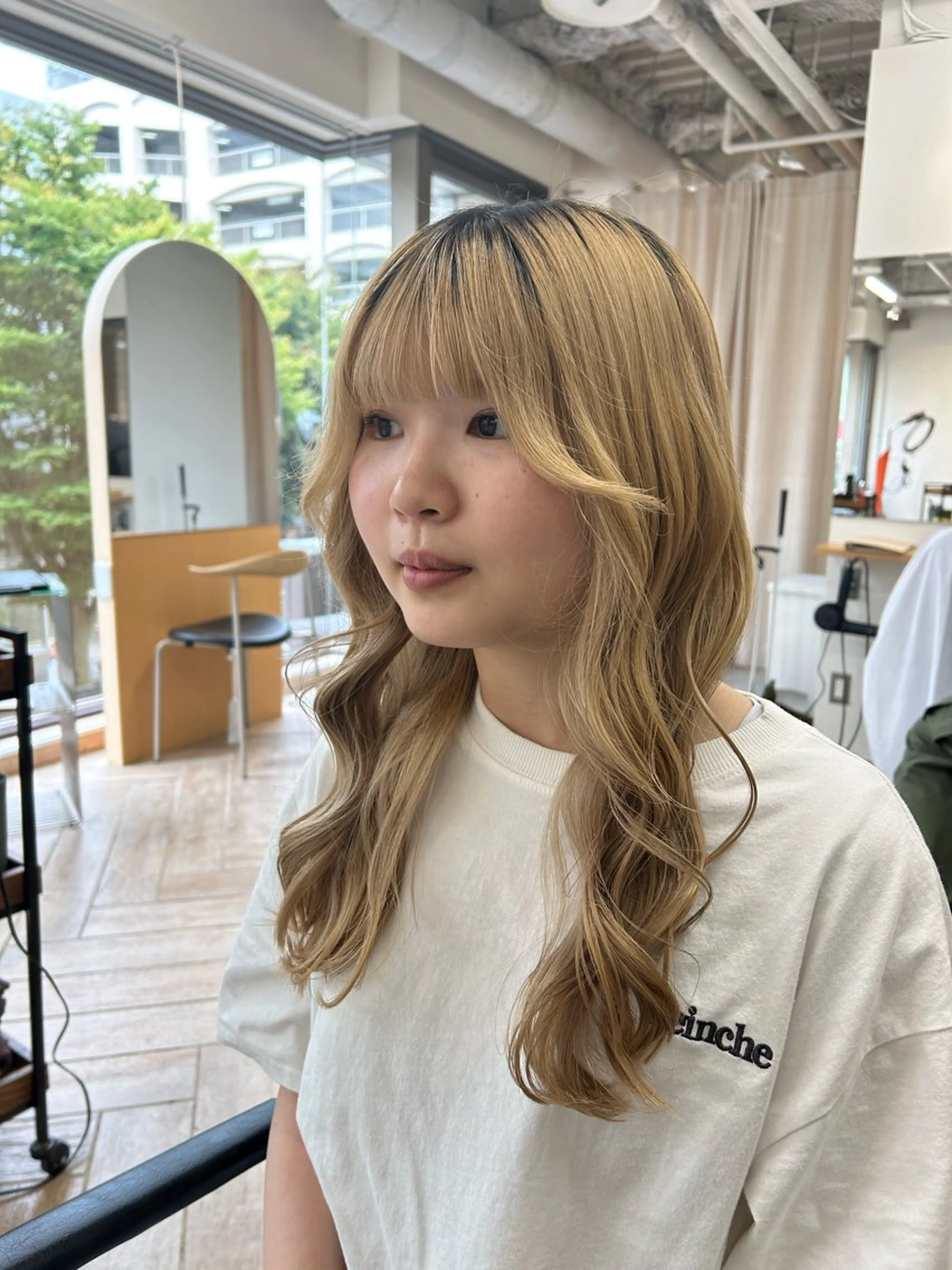 ロング 新潟/万代/レイヤー 韓国風/明間未来のヘアスタイル