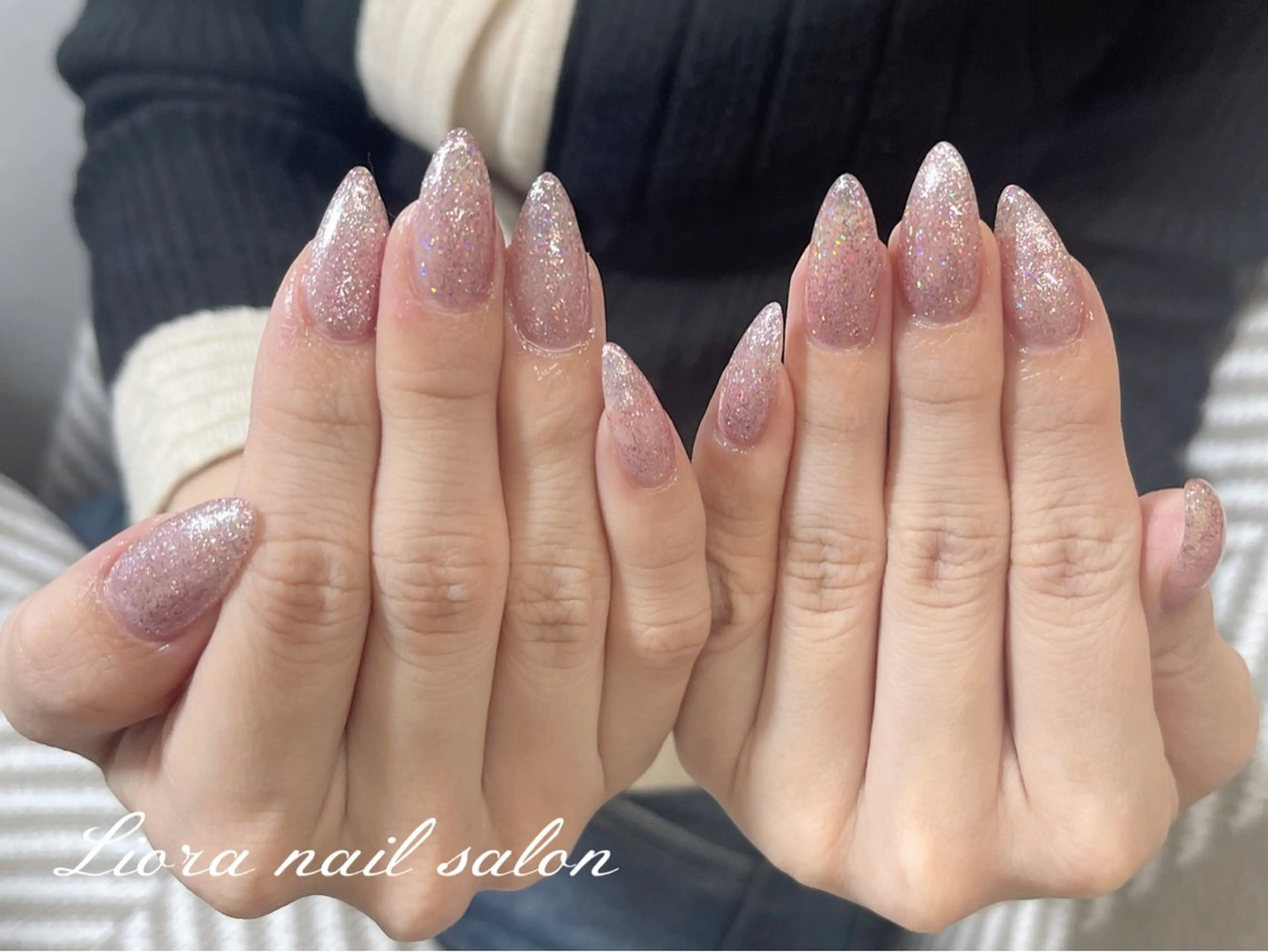 ネイル チークネイル フットネイル フレンチネイル ジェルネイル ガーリー ハンドネイル Liora nail 1のネイルデザイン
