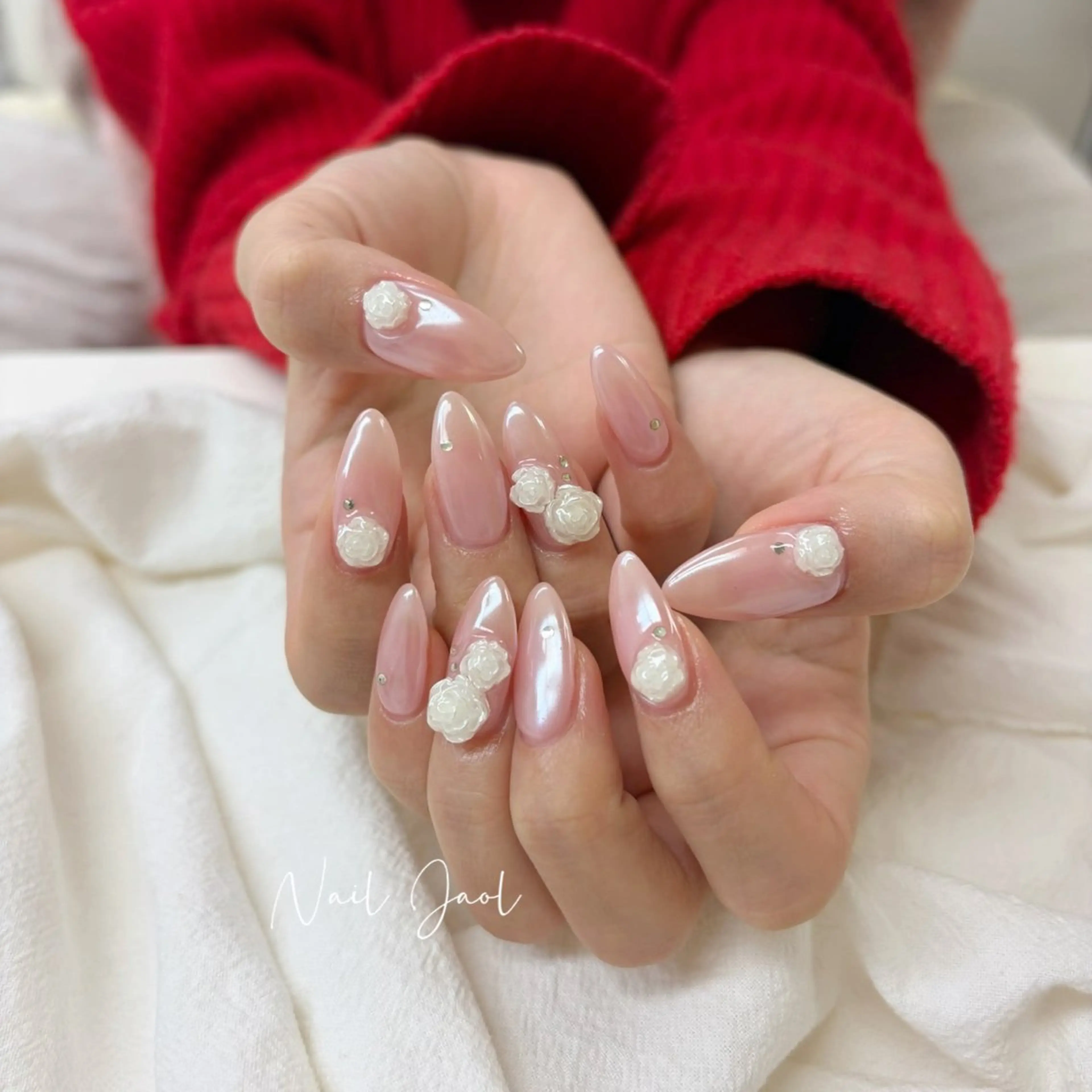 ロング 韓国風ヘア ハンドネイル nail jaol池袋店所属・ネイルJaol 池袋のネイルデザイン