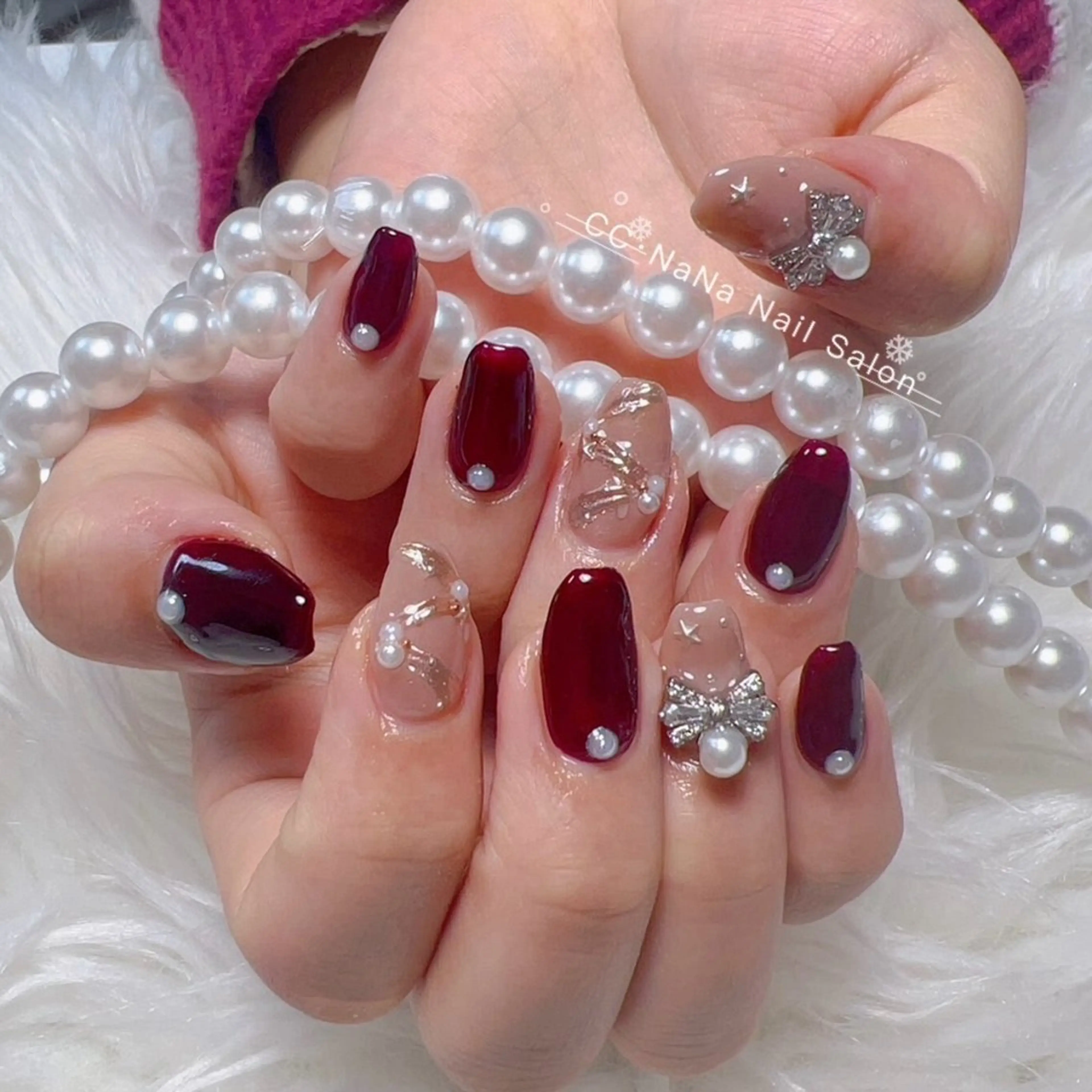 ネイル チークネイル フラッシュネイル ハート キラキラネイル 韓国ネイル ハンドネイル 💎CC・NaNa 韓国風ネイル🌙Cのネイルデザイン