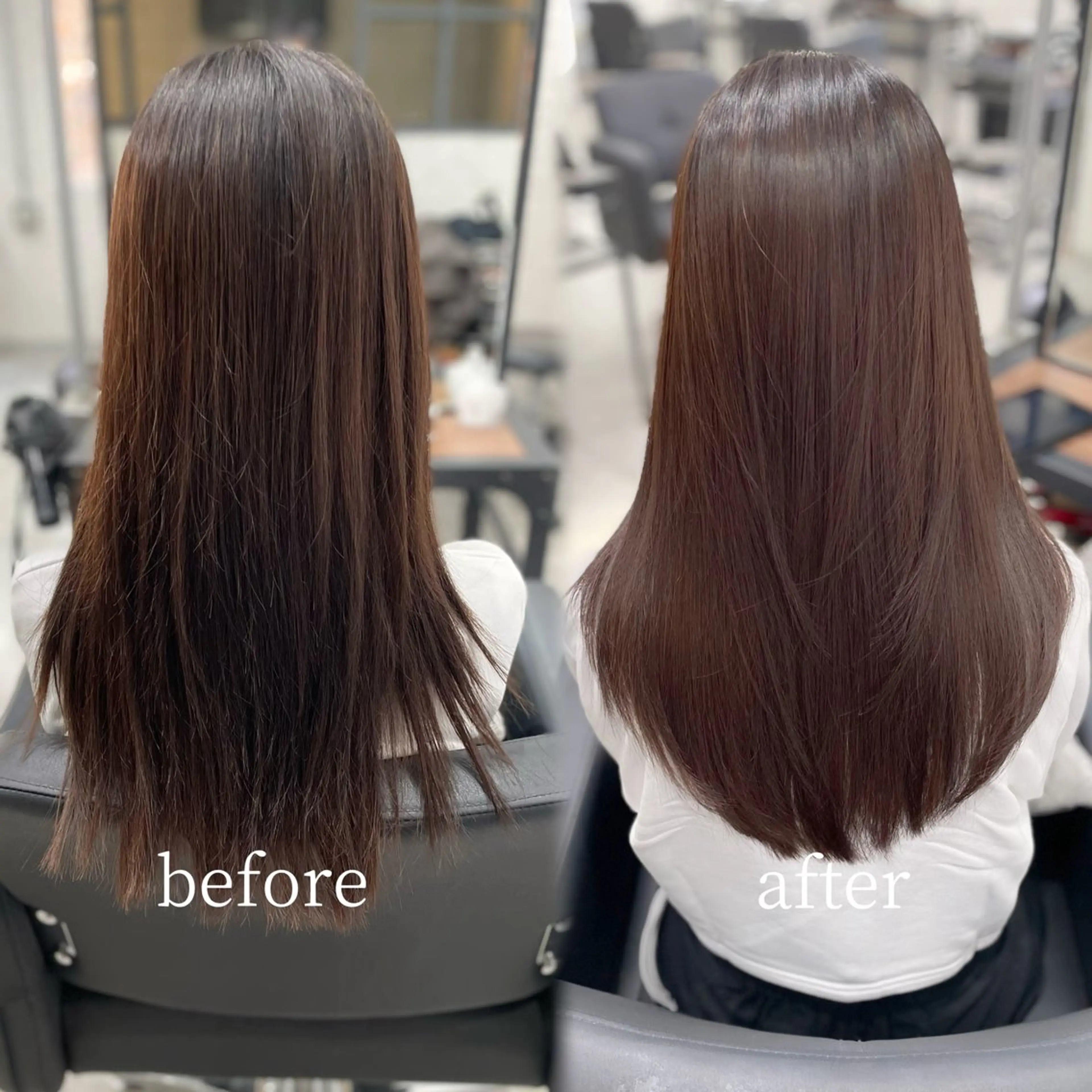 セミロング 髪質改善 レイヤーカット トリートメント トリートメント 杉野🦋艶髪🦋 Zina博多店長のヘアスタイル