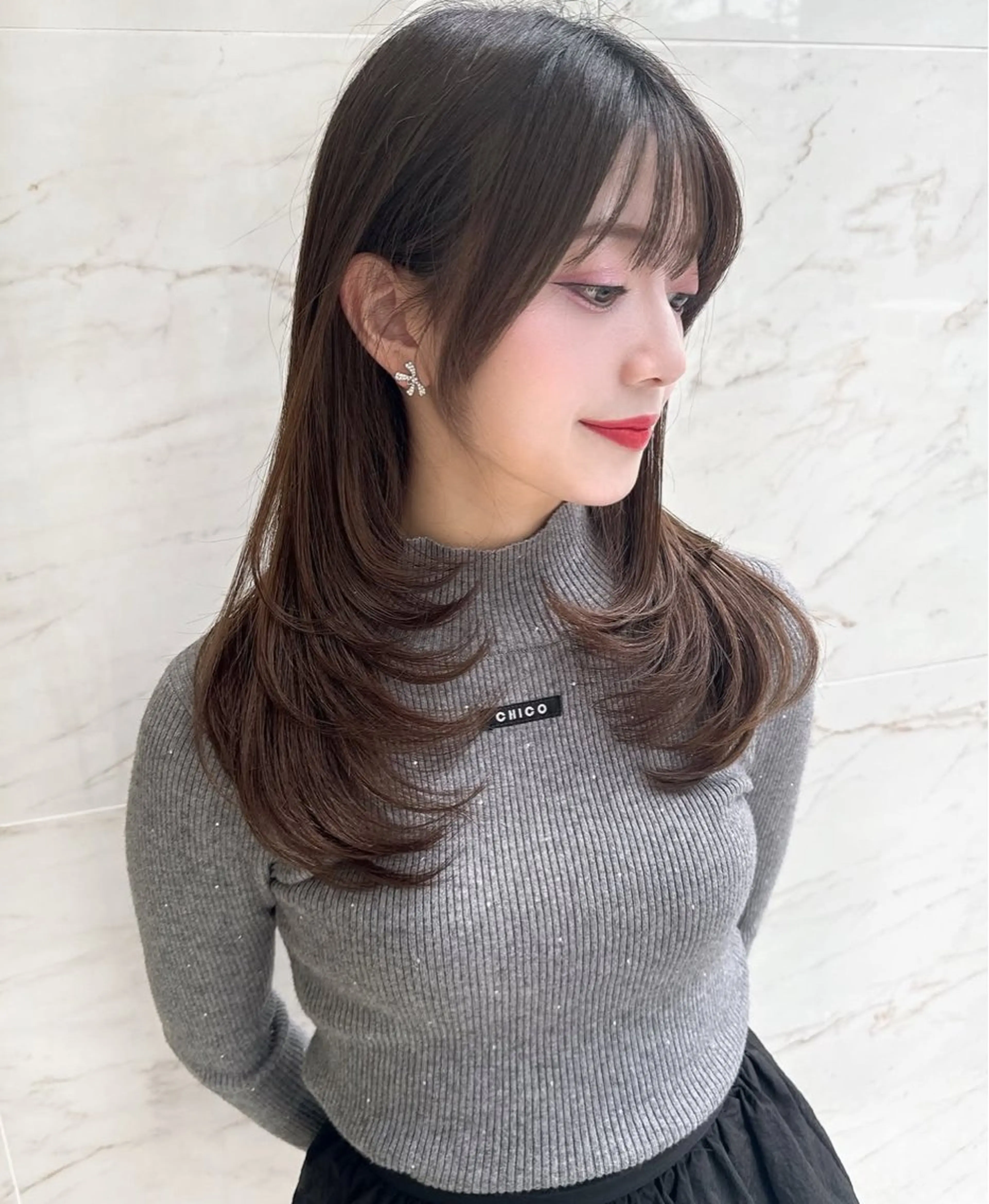 セミロング ORO緑地公園店原田 黎也のヘアスタイル