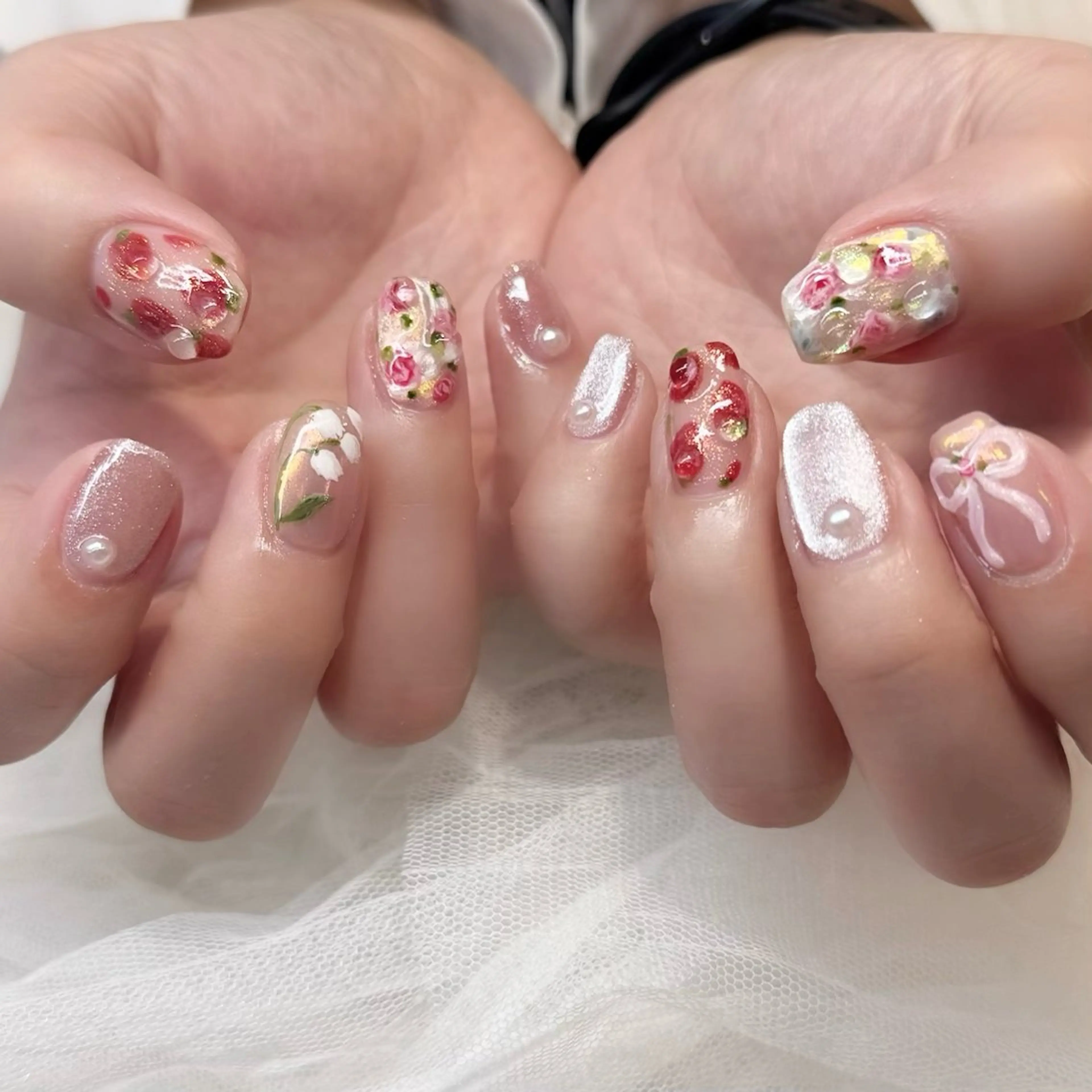 ネイル ハンドネイル 新井 ひなののネイルデザイン