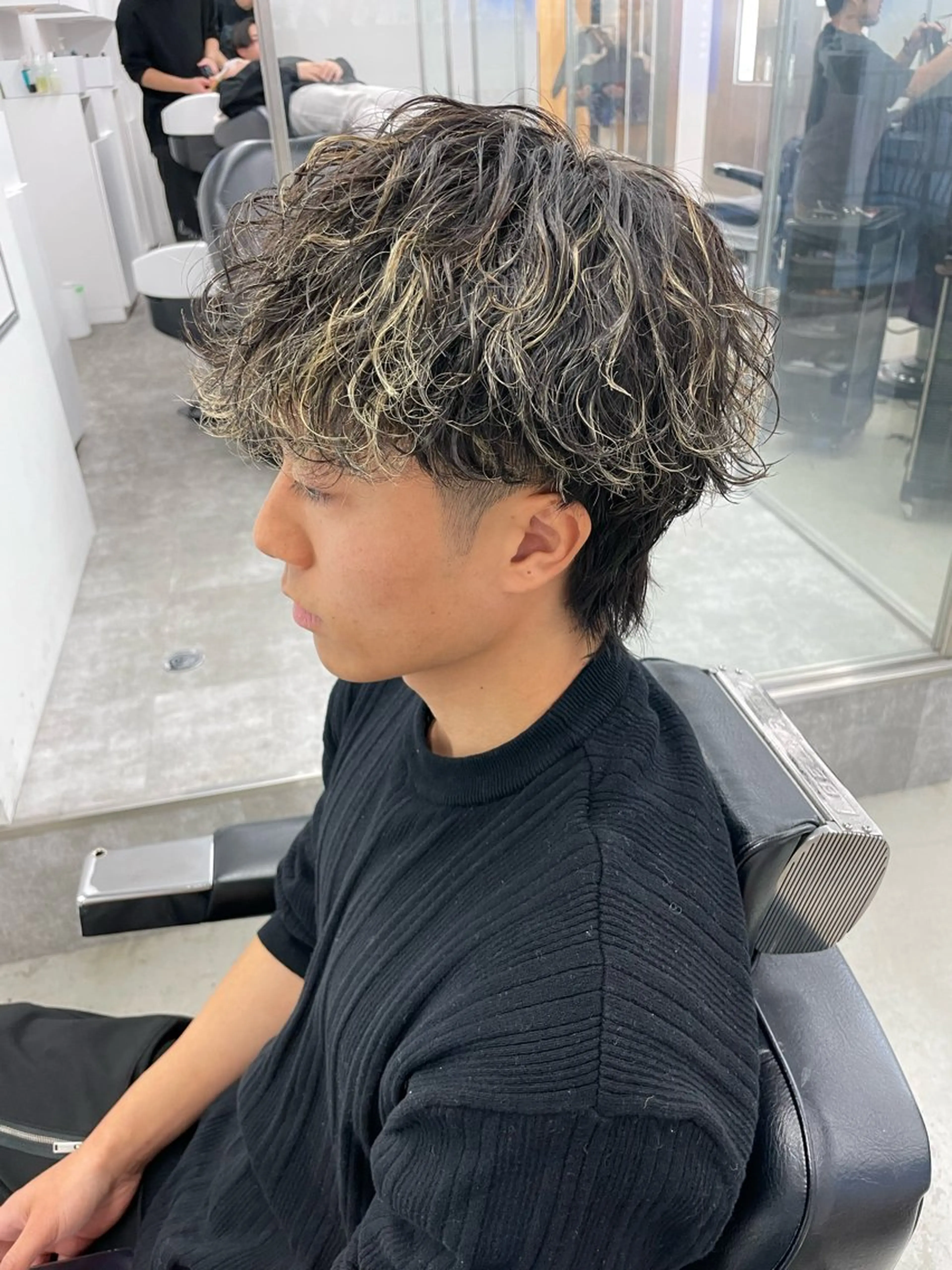 ショート カラー パーマ ヘアアレンジ メンズ カット ヘアカラー パーマ 亀井隆汰/メンズ専門 パーマ特化美容師のヘアスタイル