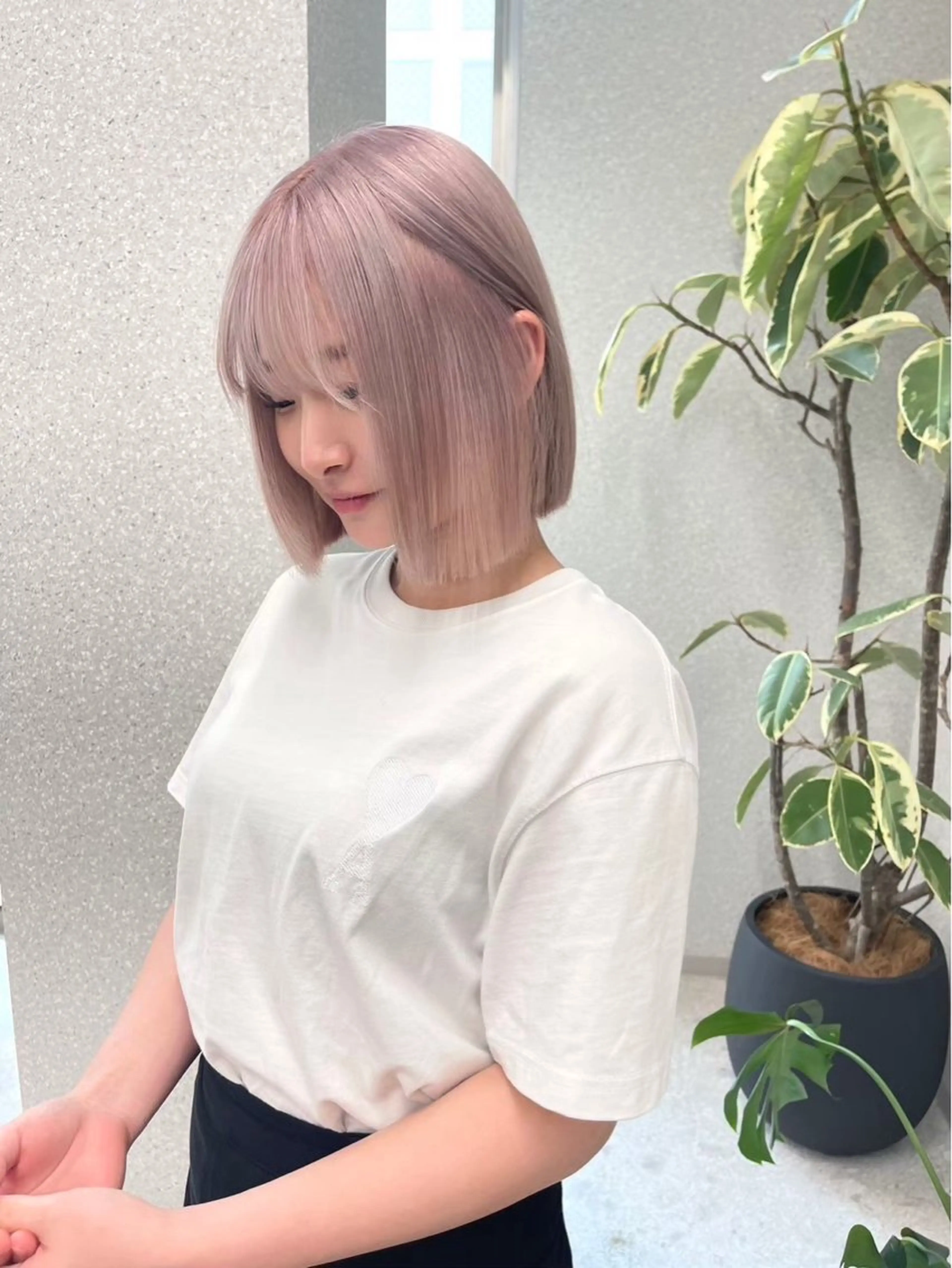 ミディアム 当日予約/天神美容室 HACKのヘアスタイル