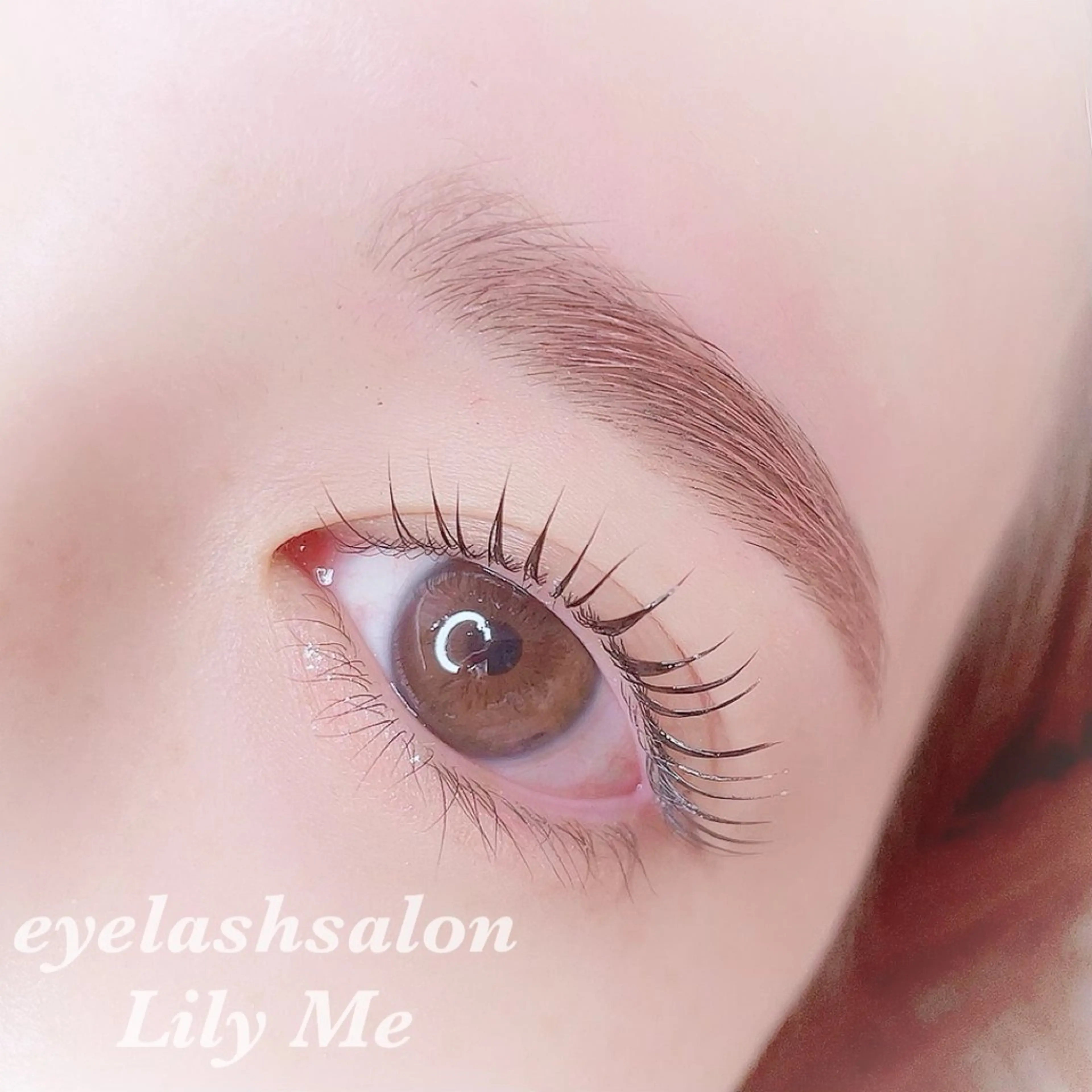 マツエク・マツパ アイブロウ ケラチンラッシュリフト 一重×まつ毛パーマ eyelashsalon Lily Me所属・イイダ リナのマツエク・マツパデザイン
