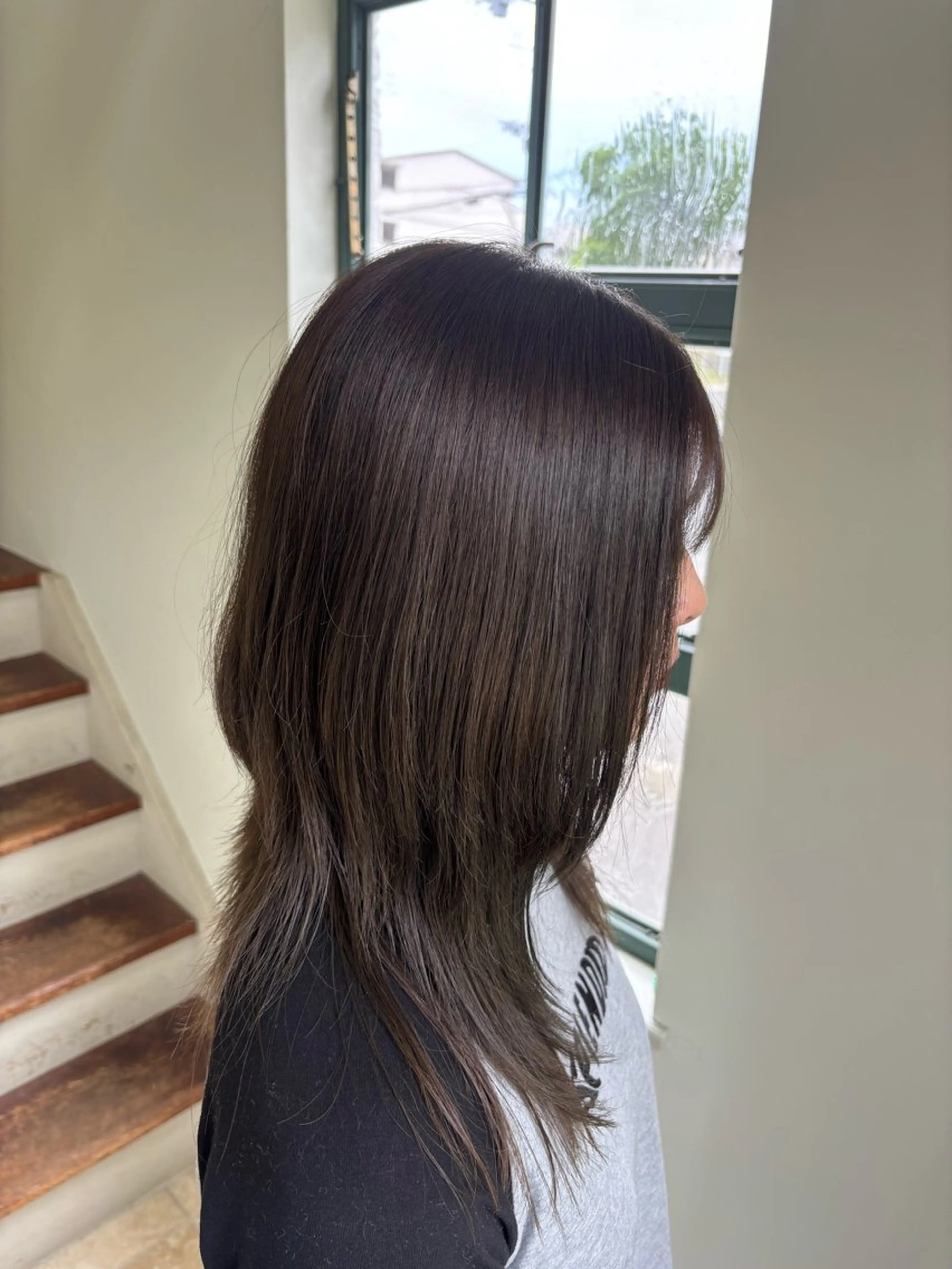 カラー グレージュ オリーブグレージュ オリーブグレー 古川 心のヘアスタイル