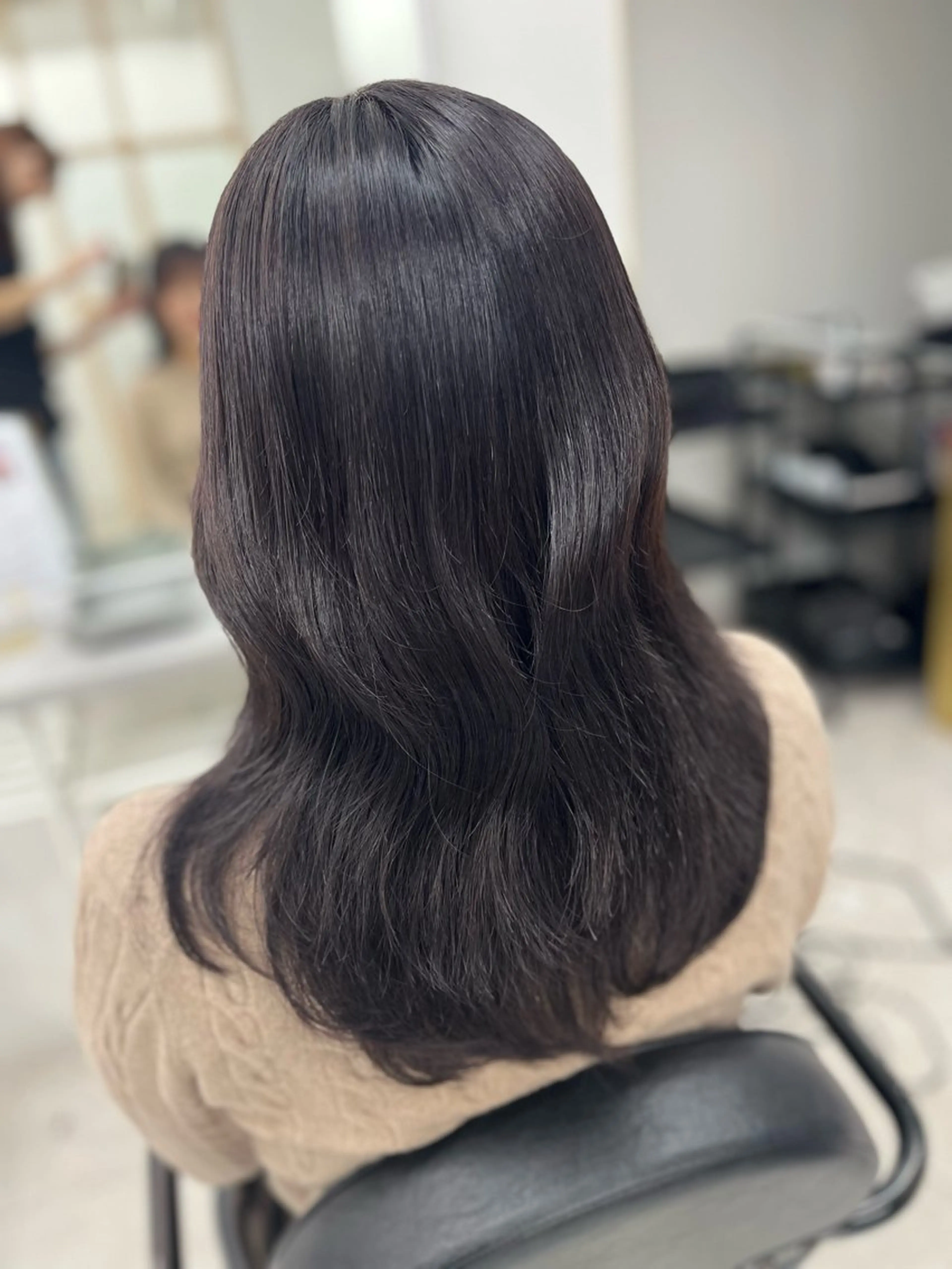 セミロング カラー グレージュ ラベンダーカラー ラベンダーグレージュ ラベンダーグレー カット ヘアカラー トリートメント 🫧ぷる艶カラー🫧 Yuubi🦩のヘアスタイル