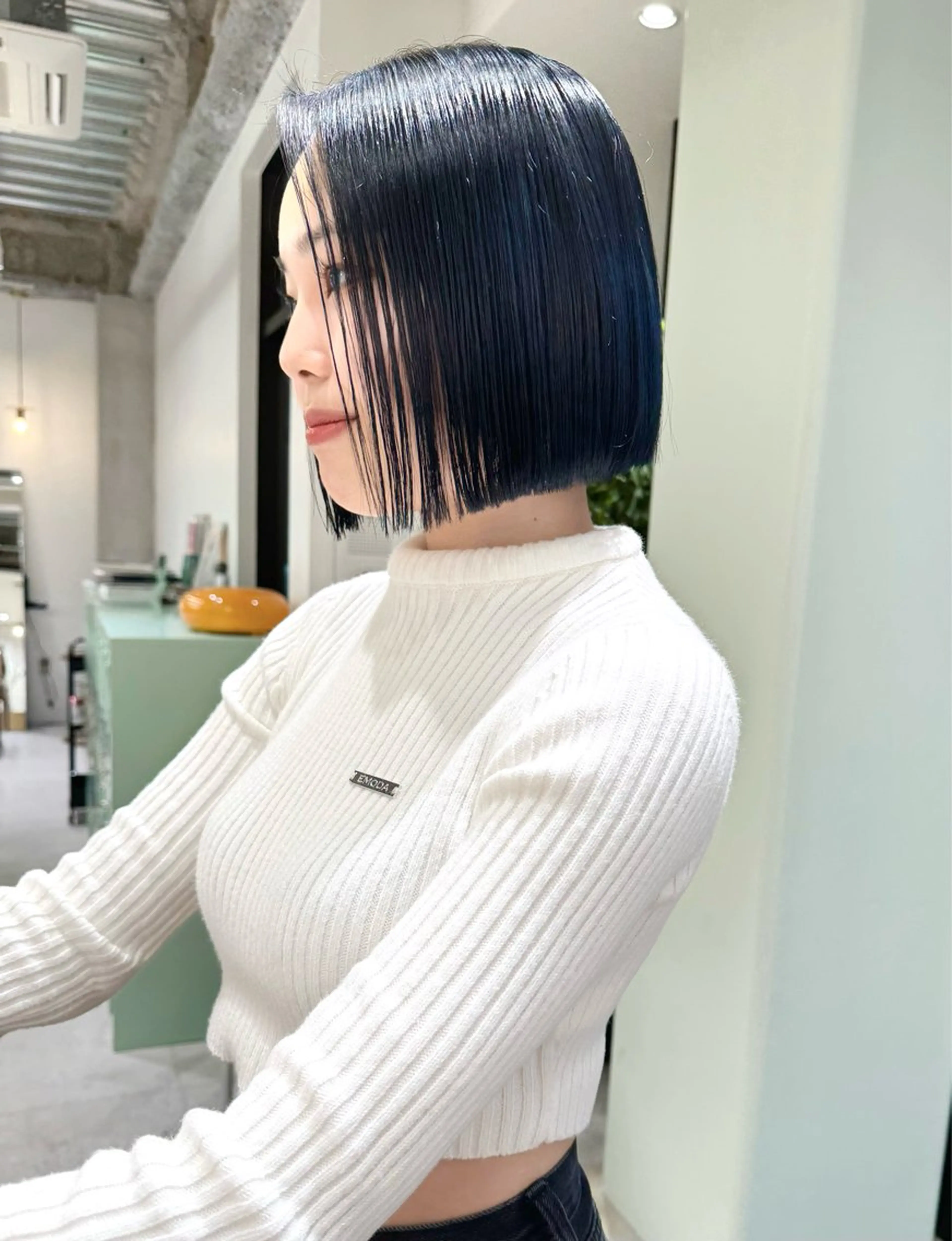 ショート ボブ 顔まわりレイヤー 顔周りカット レイヤーカット 外ハネヘア カット ヘアカラー トリートメント hollo渋谷所属・タッセルボブ /DAIKIのヘアスタイル