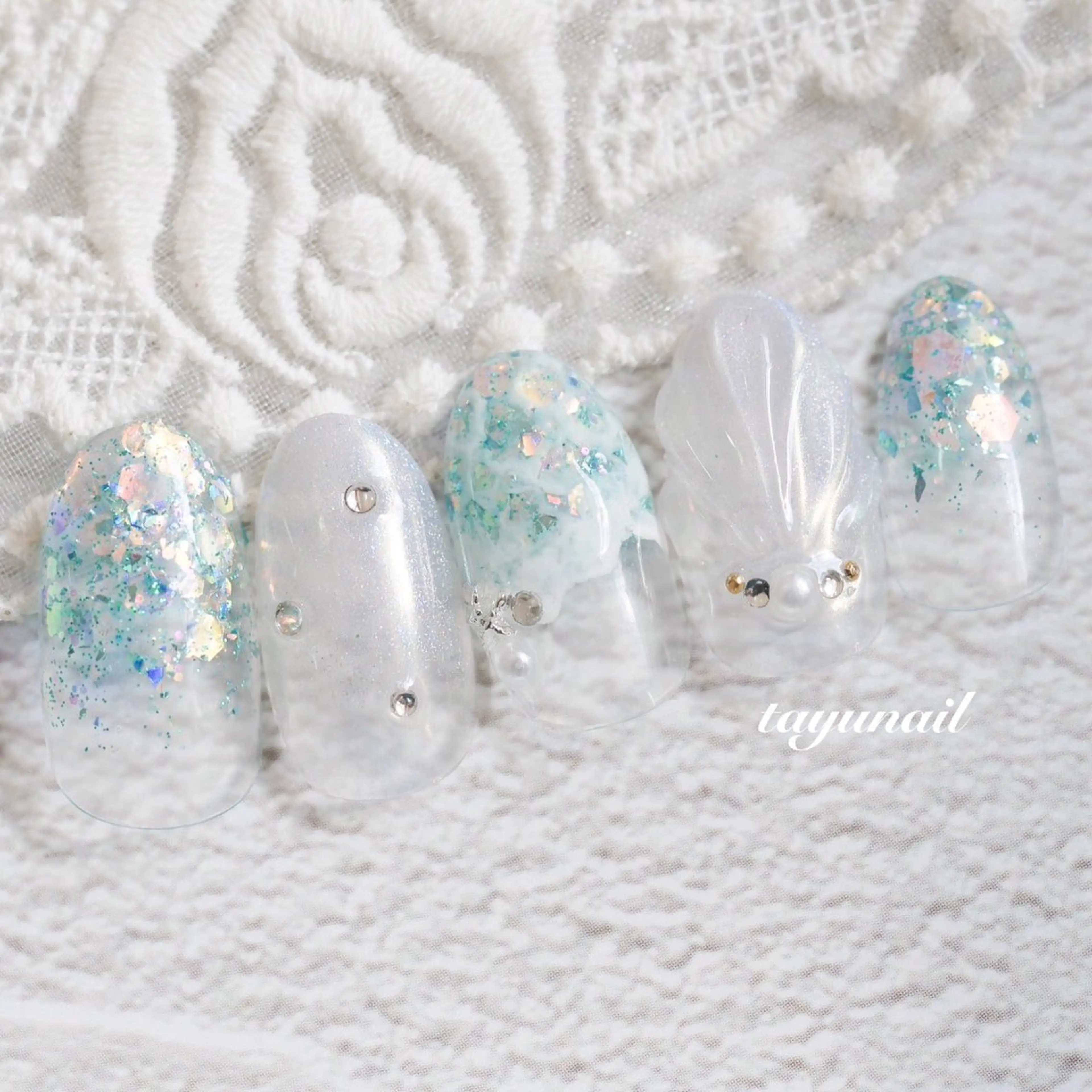 メンズ ネイル アートネイル ジェルネイル パラジェル 夏ネイル ネイルサロン・ネイルスクール　たゆnail所属・ネイルサロン 【たゆnail】のネイルデザイン