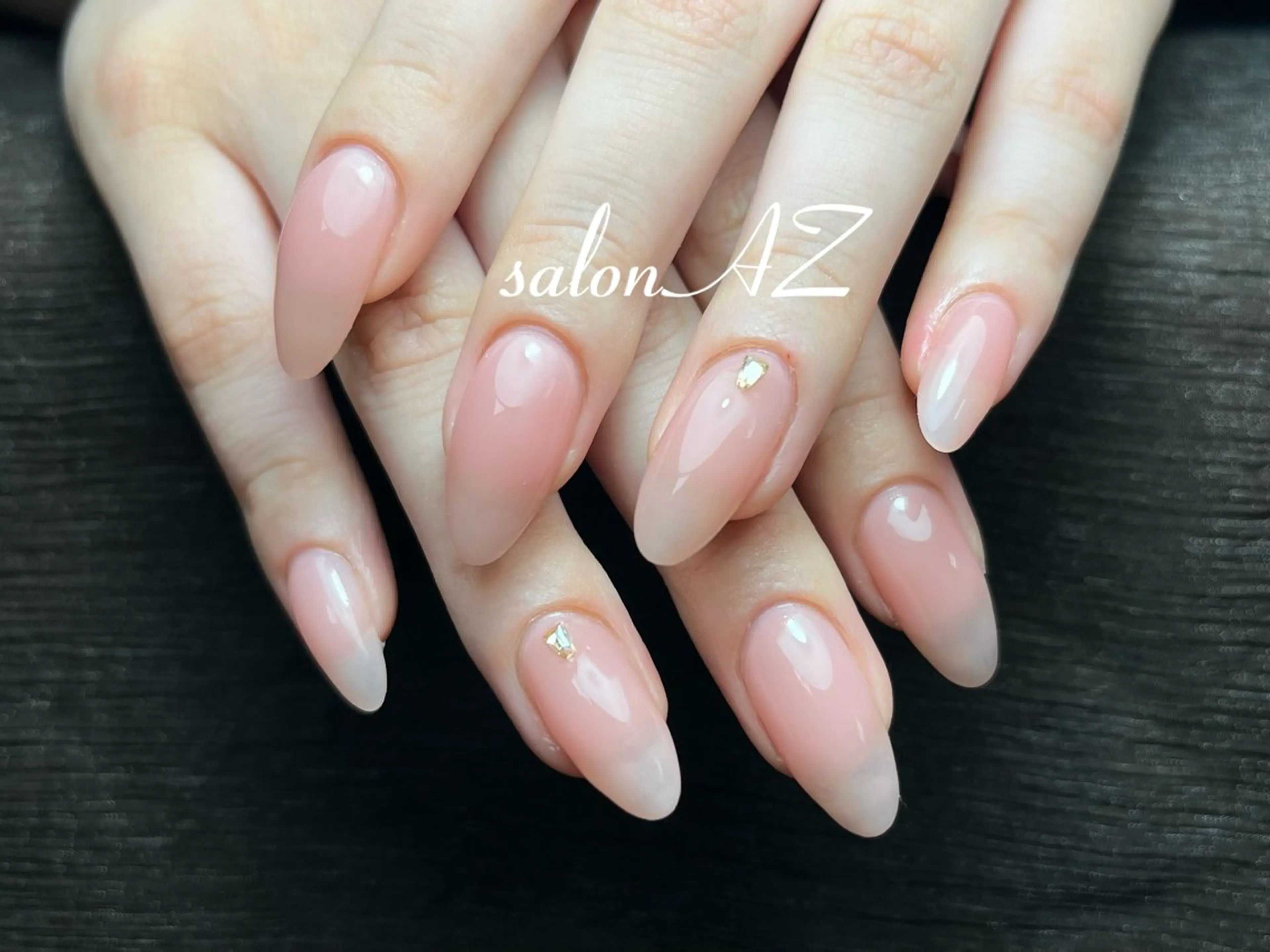 ネイル 桜ネイル 長さ出し フットネイル フレンチネイル ジェルネイル salon AZのネイルデザイン