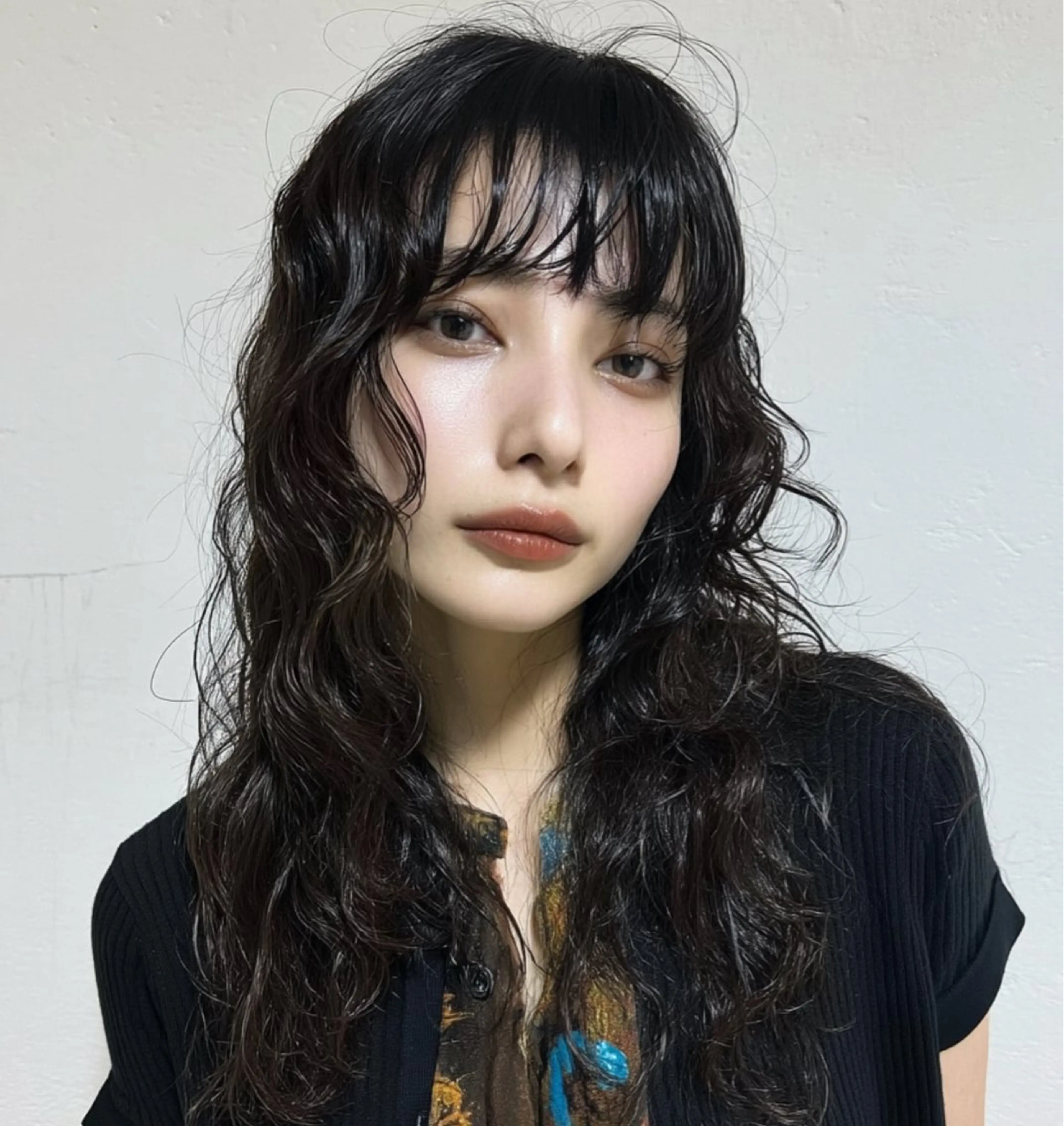 パーマ RIN パーマ/暖色カラーのヘアスタイル