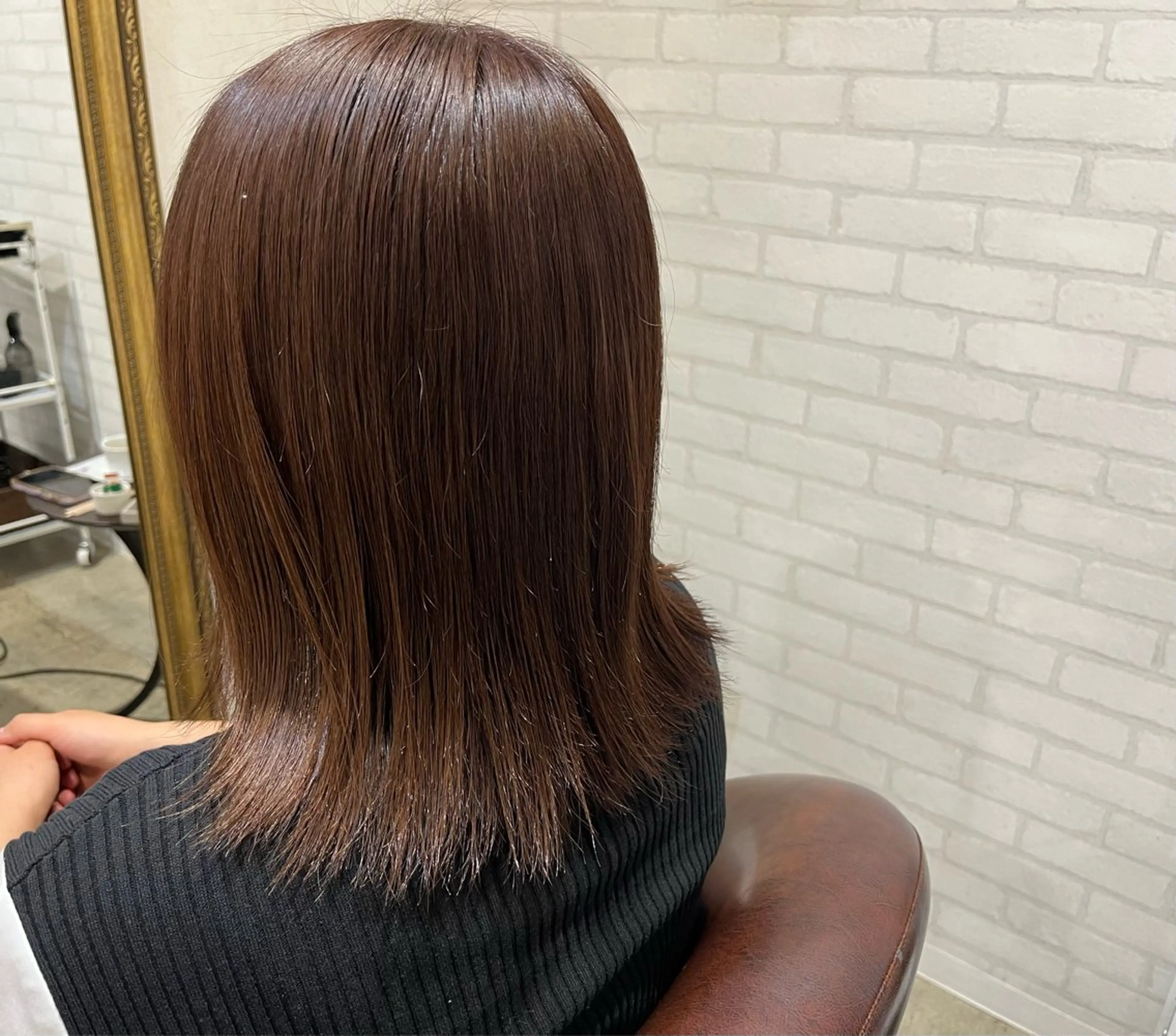 ミディアム カラー アッシュ ラベンダーカラー ラベンダーアッシュ カット ヘアカラー トリートメント 新越谷Lusso 【OOSERA】のヘアスタイル