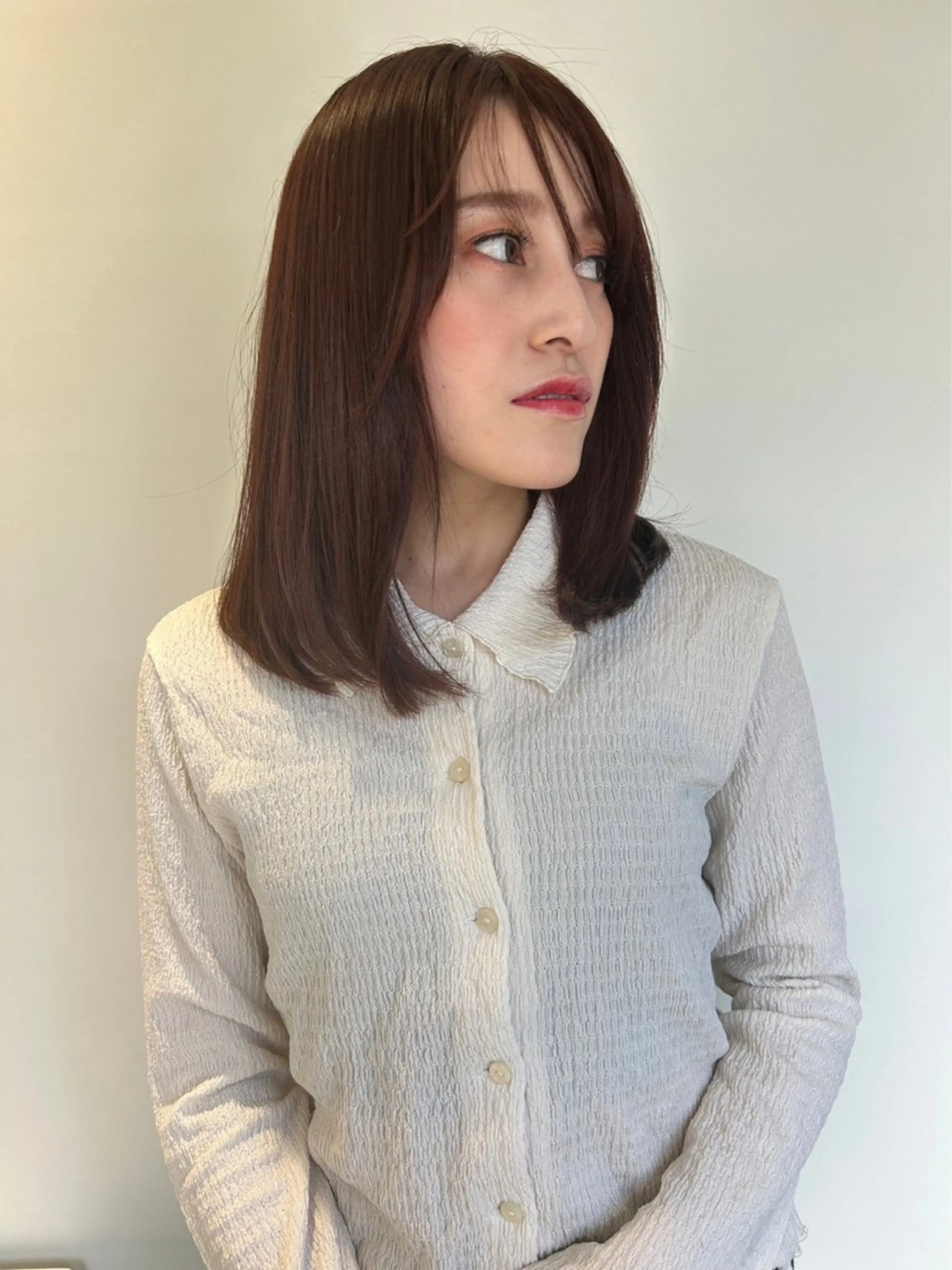 ロング カラー パーマ 似合わせ✨透明感🫧 佐藤優斗のヘアスタイル