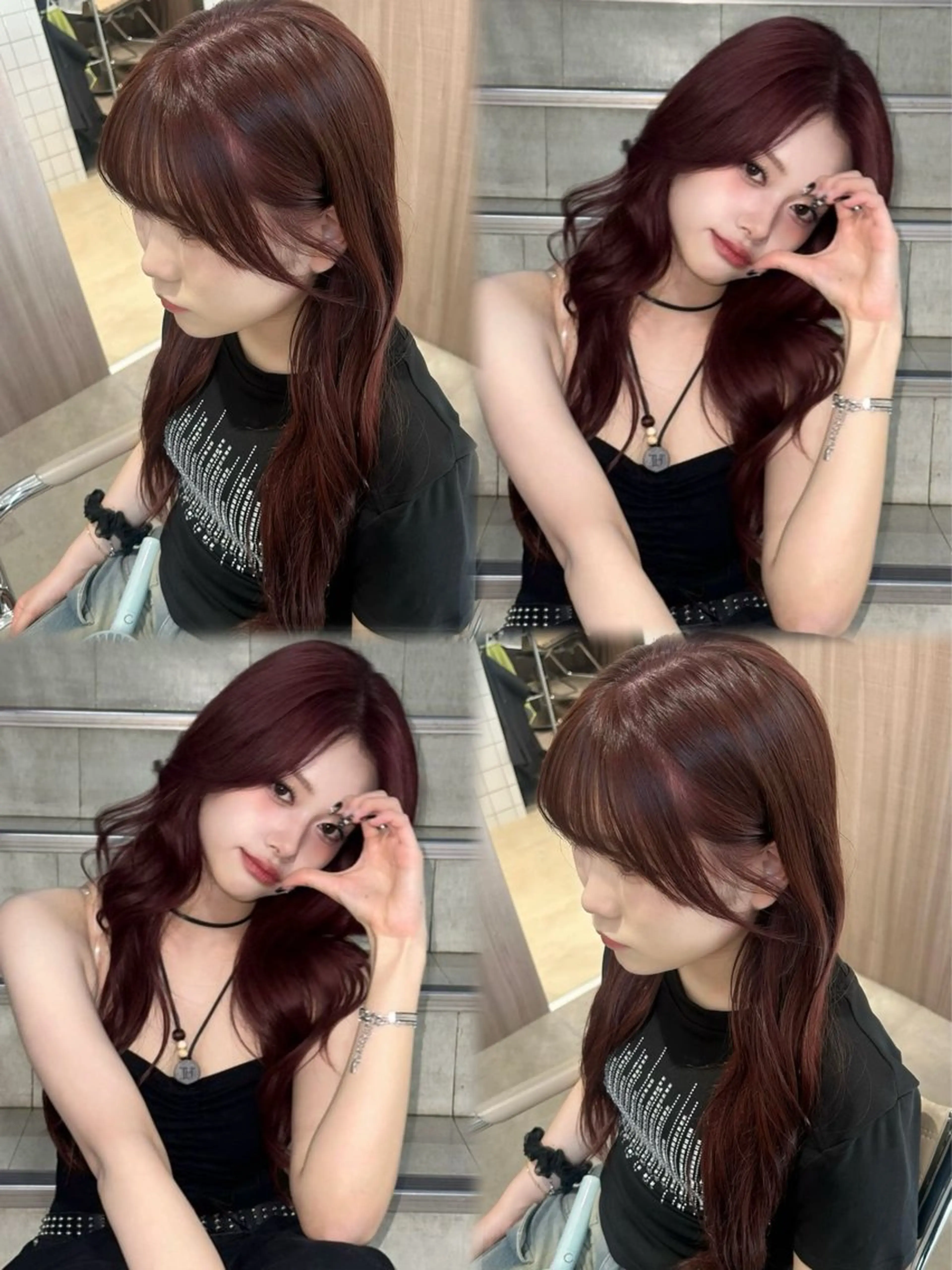 ロング カラー ヘアアレンジ メンズ Salowin原宿ash所属・‎透明感×艶髪 ‎🫒maki🎀のヘアスタイル