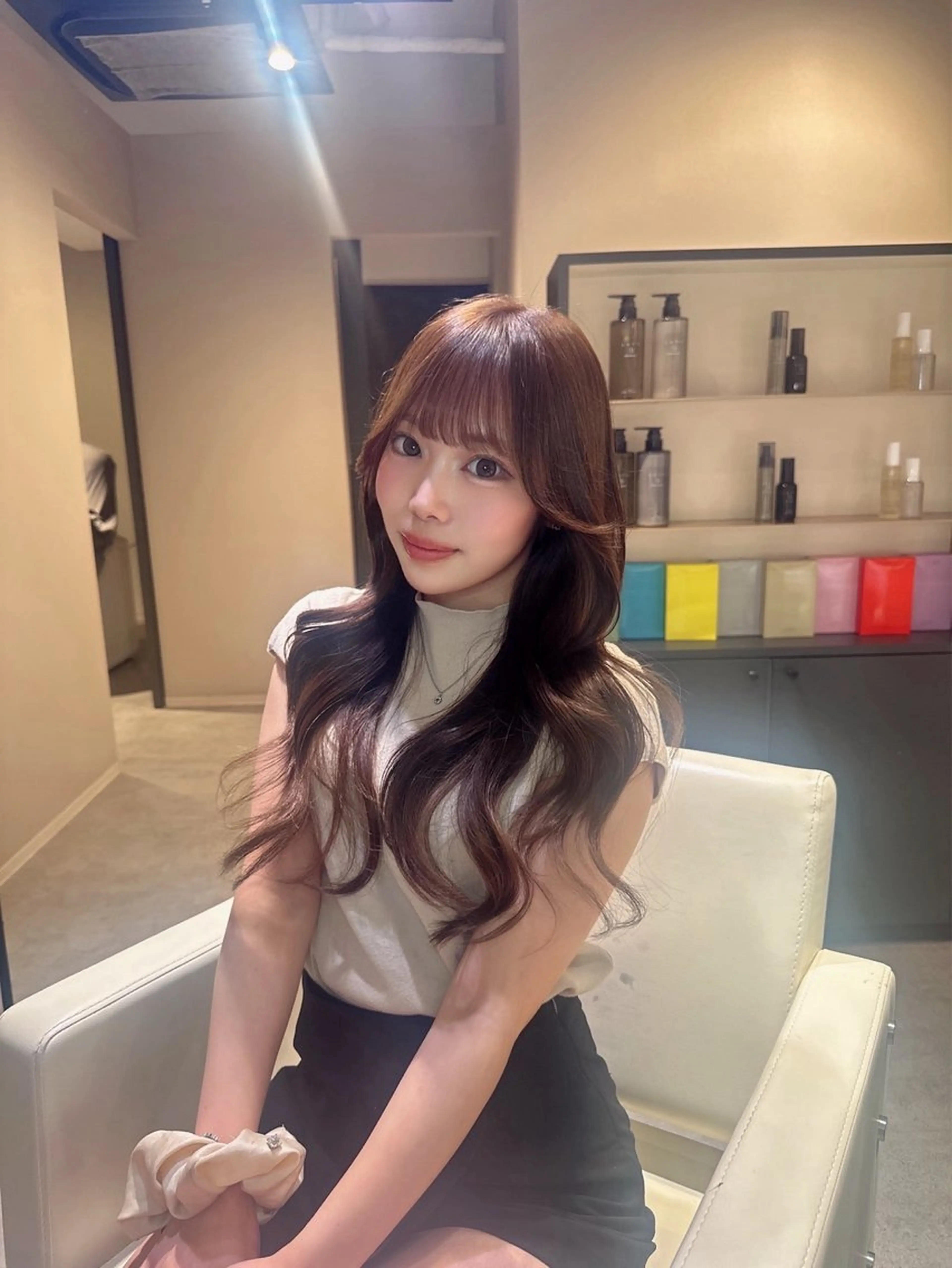 ロング ヘアカラー 柿田人和/レディース 💫カットモデル✨のヘアスタイル