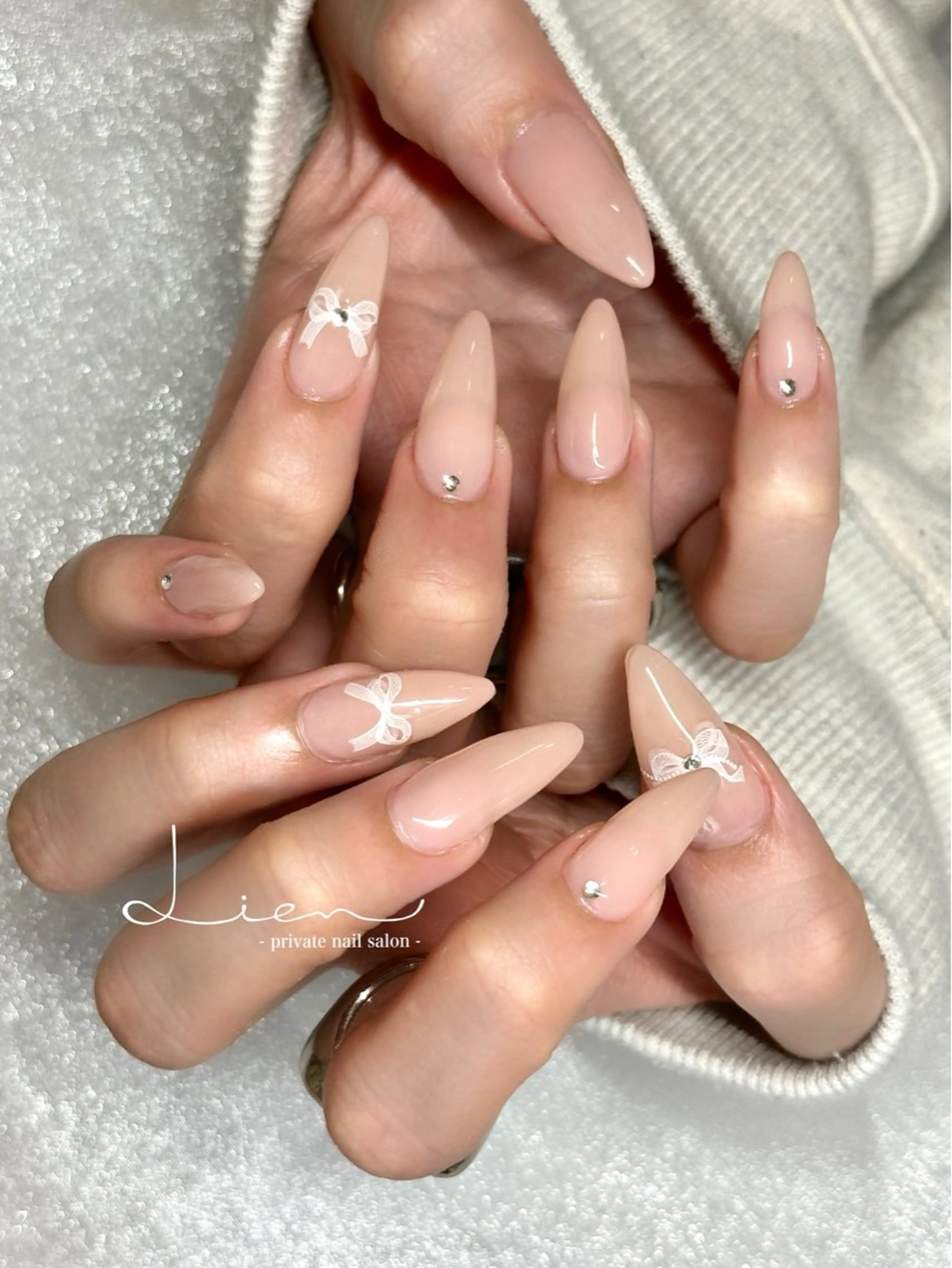 ネイル ロングネイル ハンドネイル Lien 【リアン】北堀江のネイルデザイン