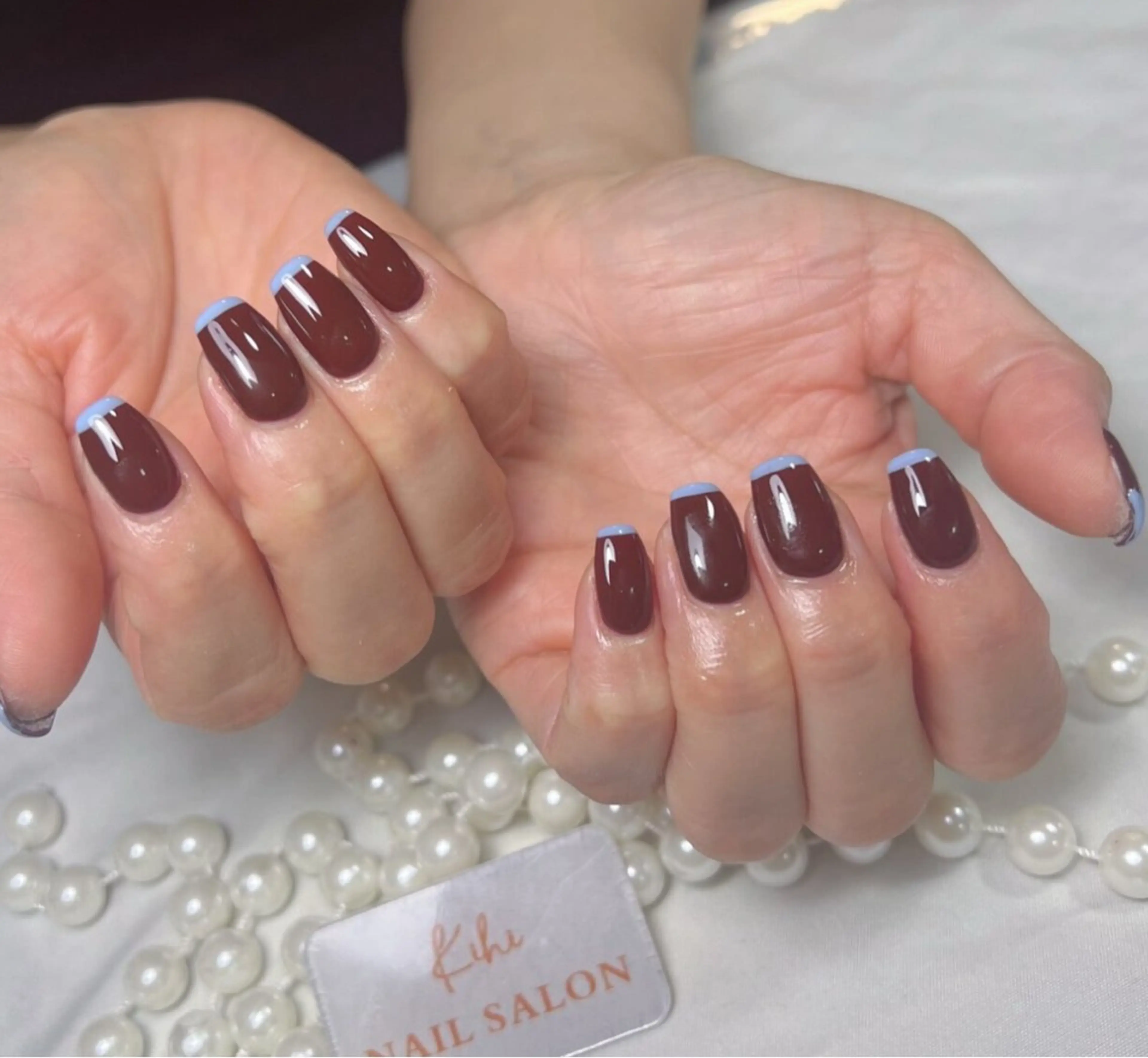 ネイル アートネイル フレンチネイル ジェルネイル グラデーション 韓国ネイル 村中 ハナのネイルデザイン