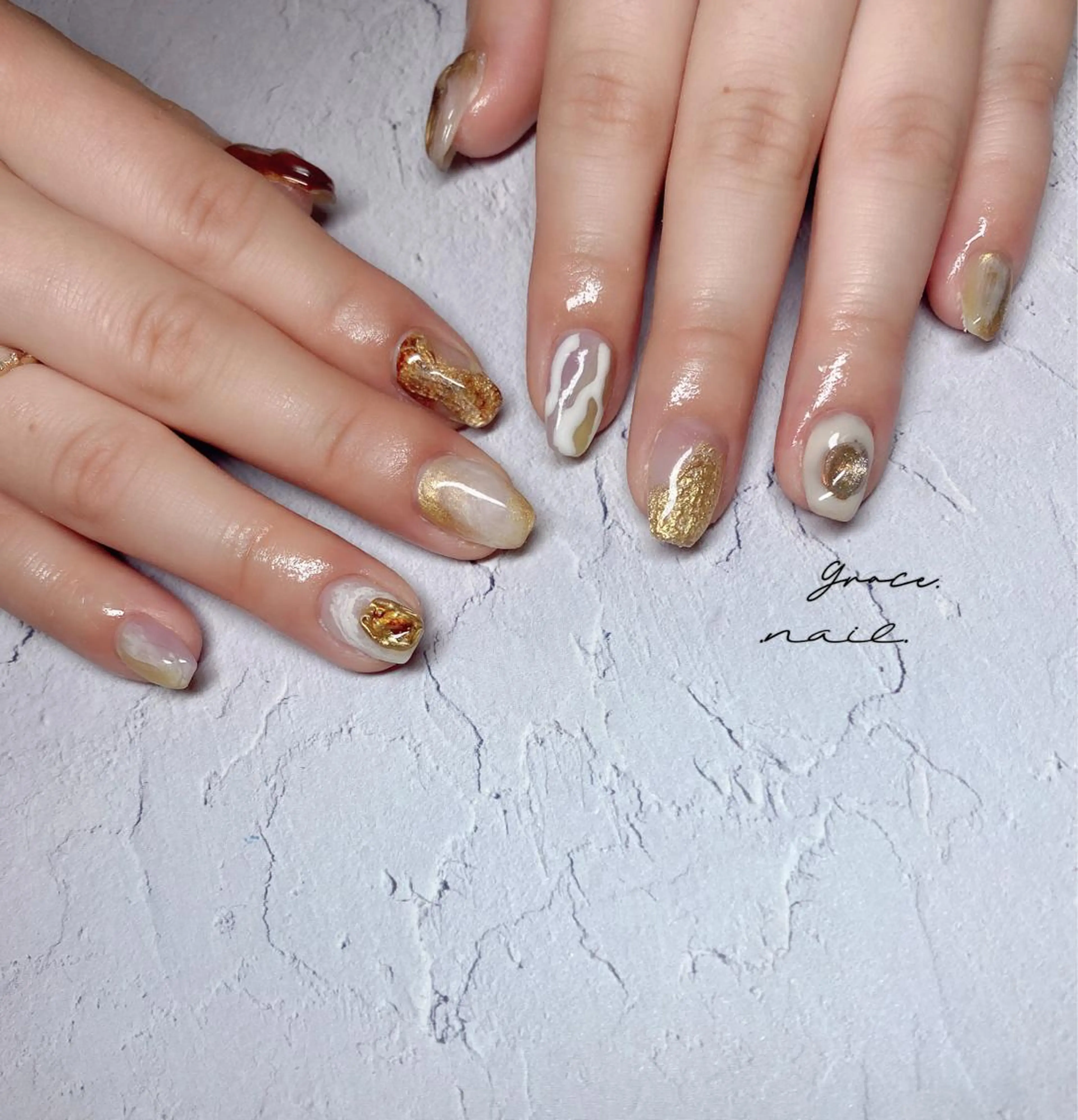 ネイル ハンドネイル ☆*｡Grace Nail｡*☆のネイルデザイン