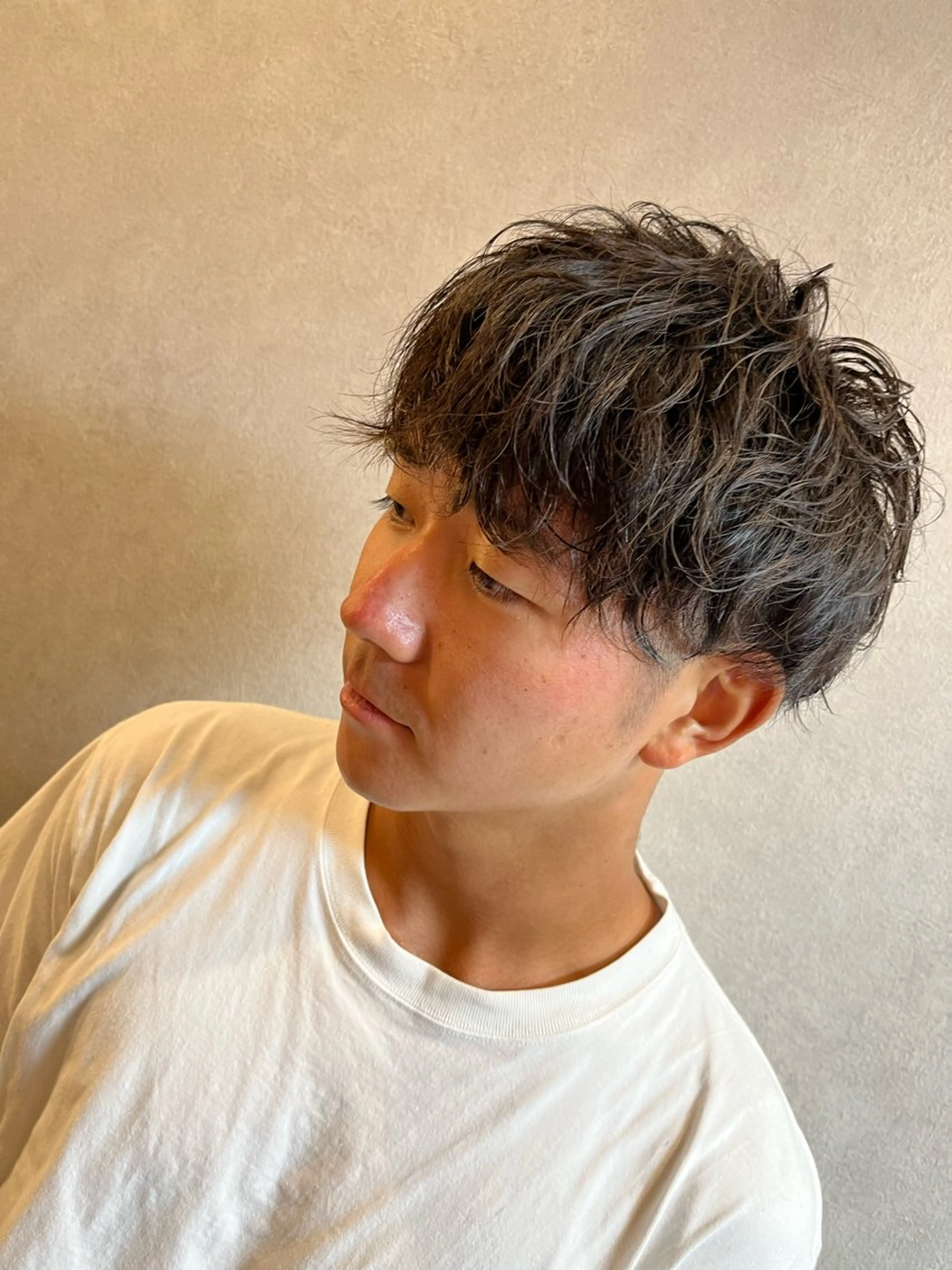 ショート パーマ メンズ メンズパーマ 福留 叶太のヘアスタイル