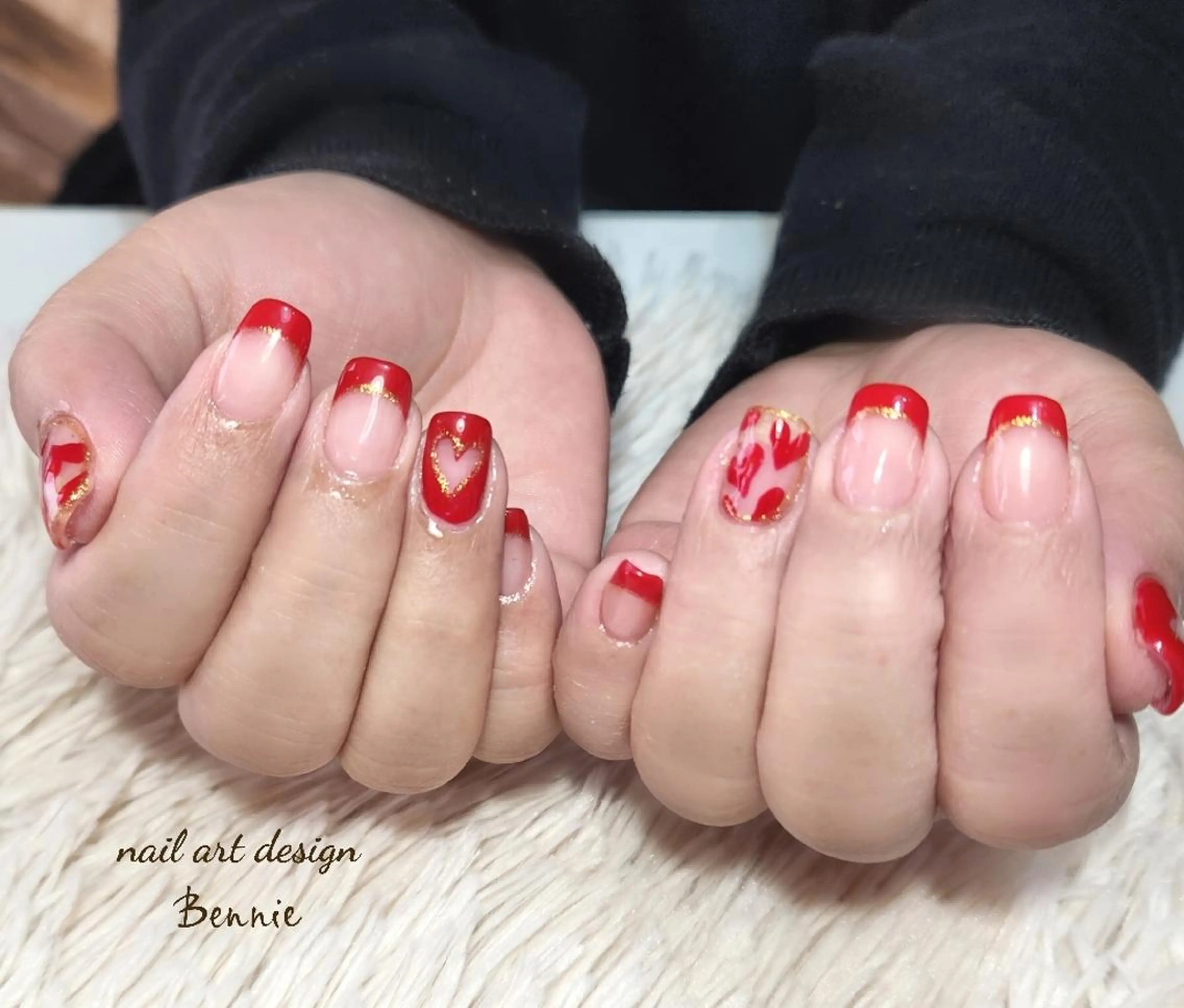 ネイル バレンタイン ハンドネイル   BENNIEのネイルデザイン