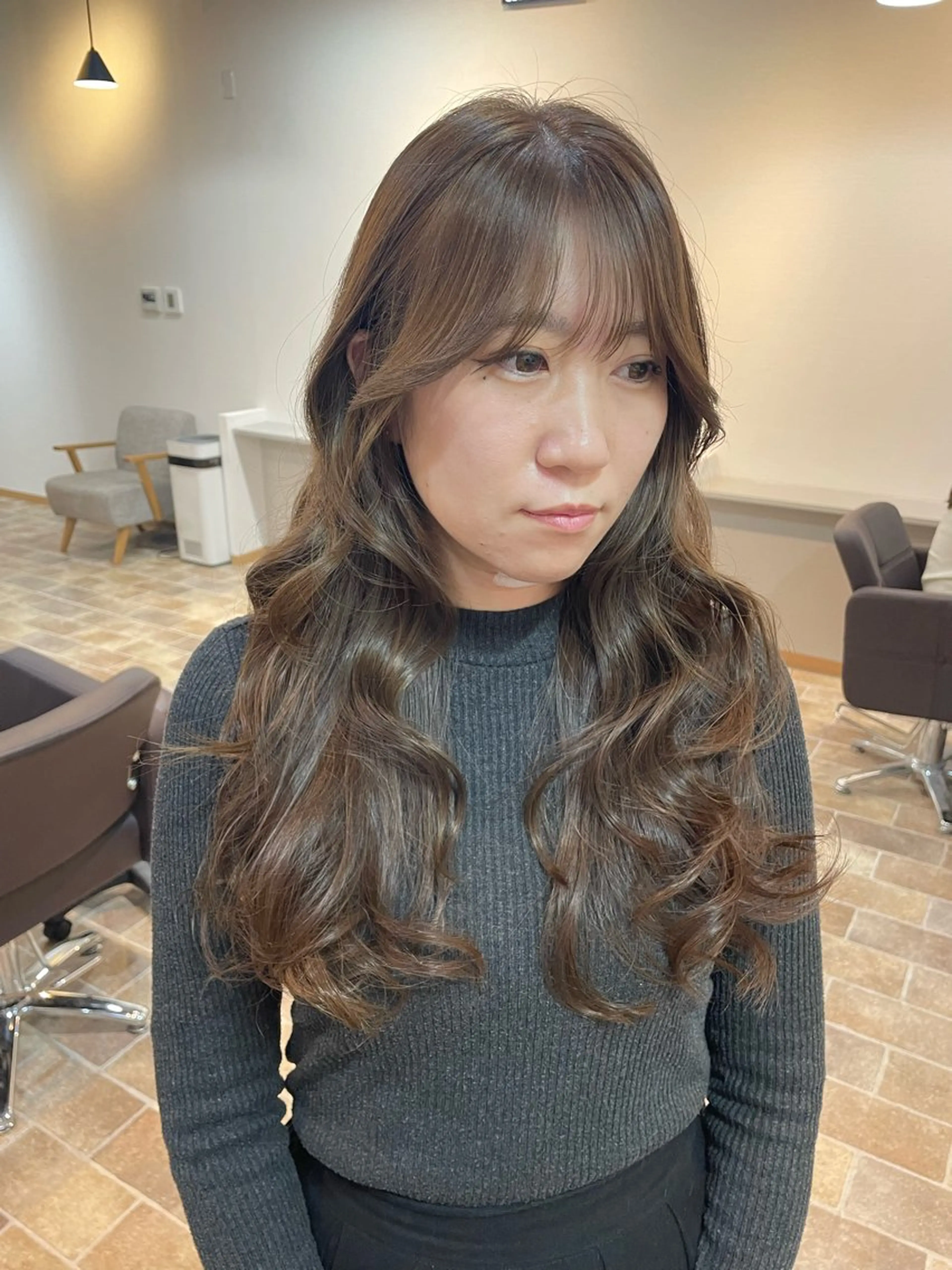 ロング カラー ブリーチ ブラウンカラー ブリーチなしカラー レイヤーカット ヘアカラー Ammi hair所属・YUI/ ブリーチカラー🌷のヘアスタイル