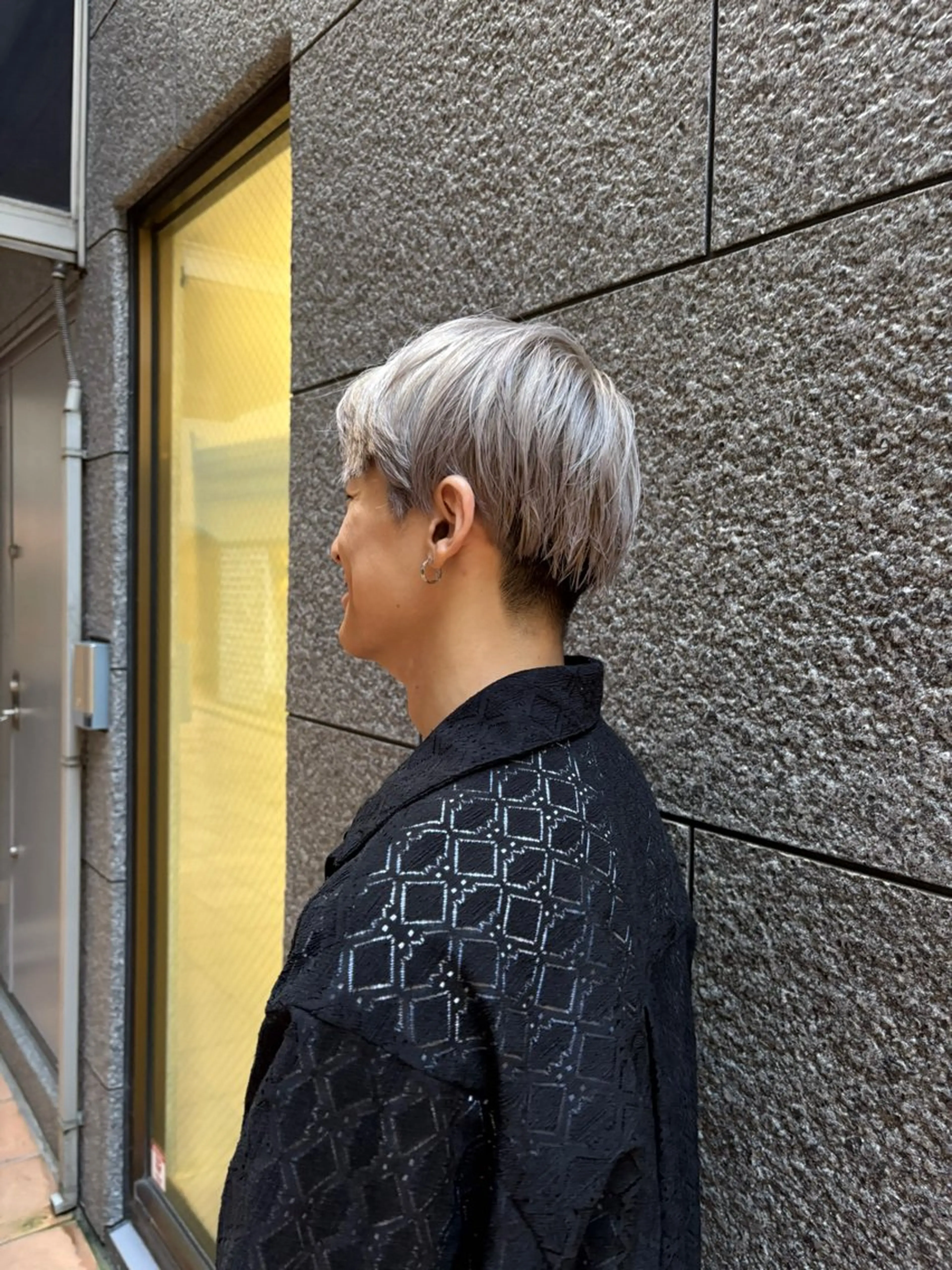 メンズ メンズブリーチ カット パーマ Respia所属・白石 紗弥加 銀座/透明感/艶髪のヘアスタイル