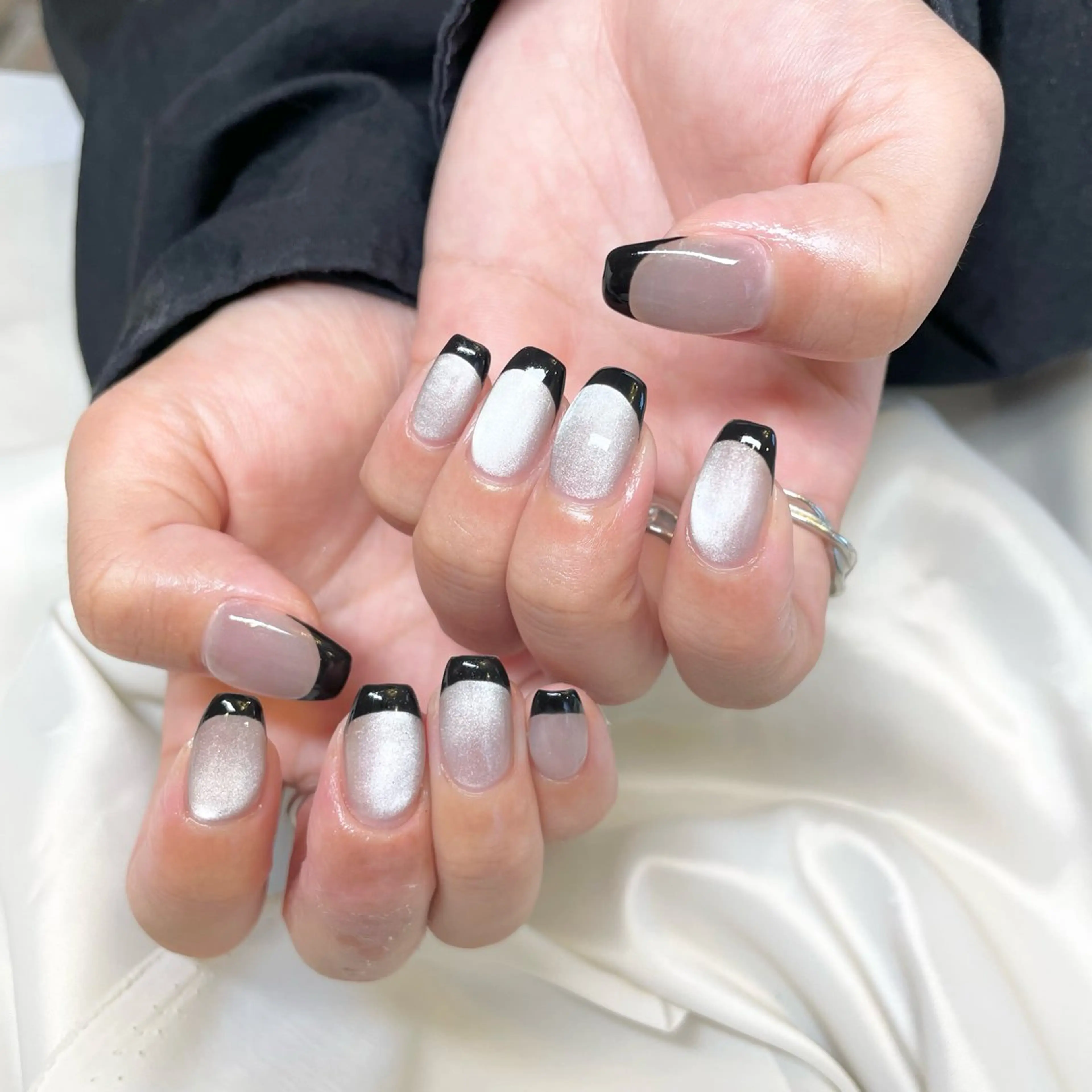 ネイル フレンチネイル マグネットネイル ハンドネイル ui nailのネイルデザイン