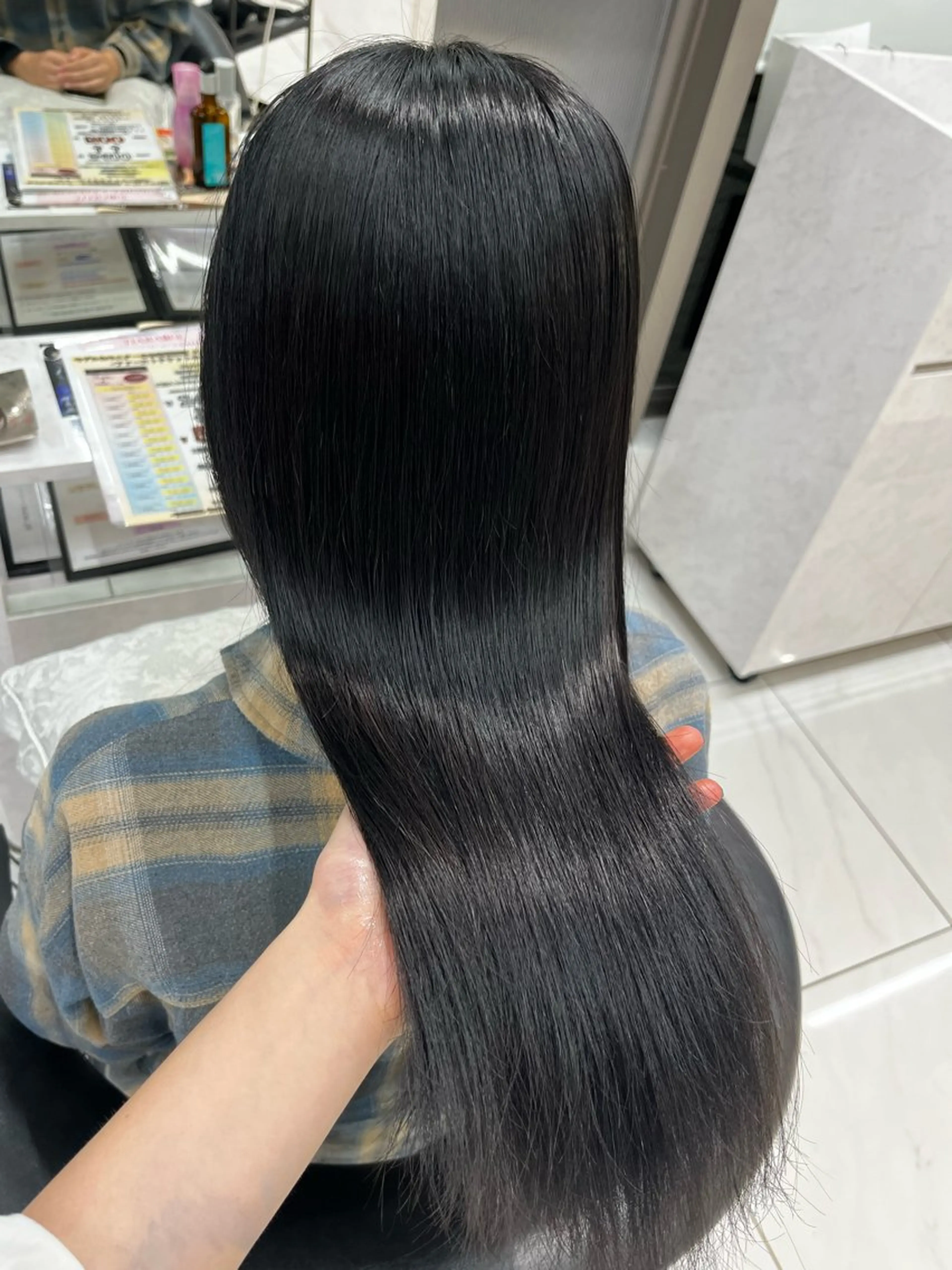 ロング ヘアカラー Rin/寒色系カラー 🦋/うる艶ヘア🫧のヘアスタイル