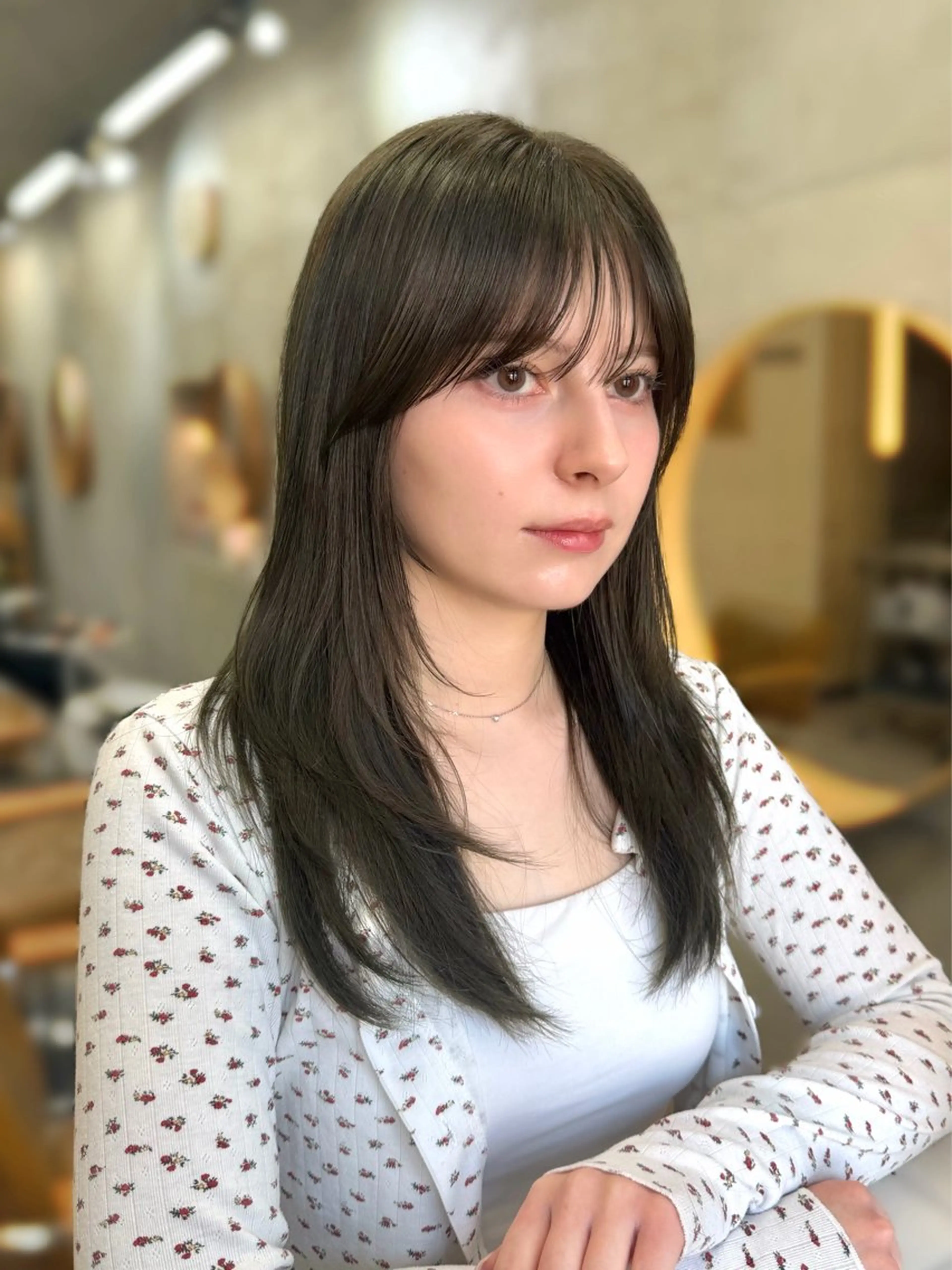 セミロング カラー カット ヘアカラー SALT WATER所属・🤎𝐌𝐚𝐨⌇ お悩み解決美容師🤎のヘアスタイル