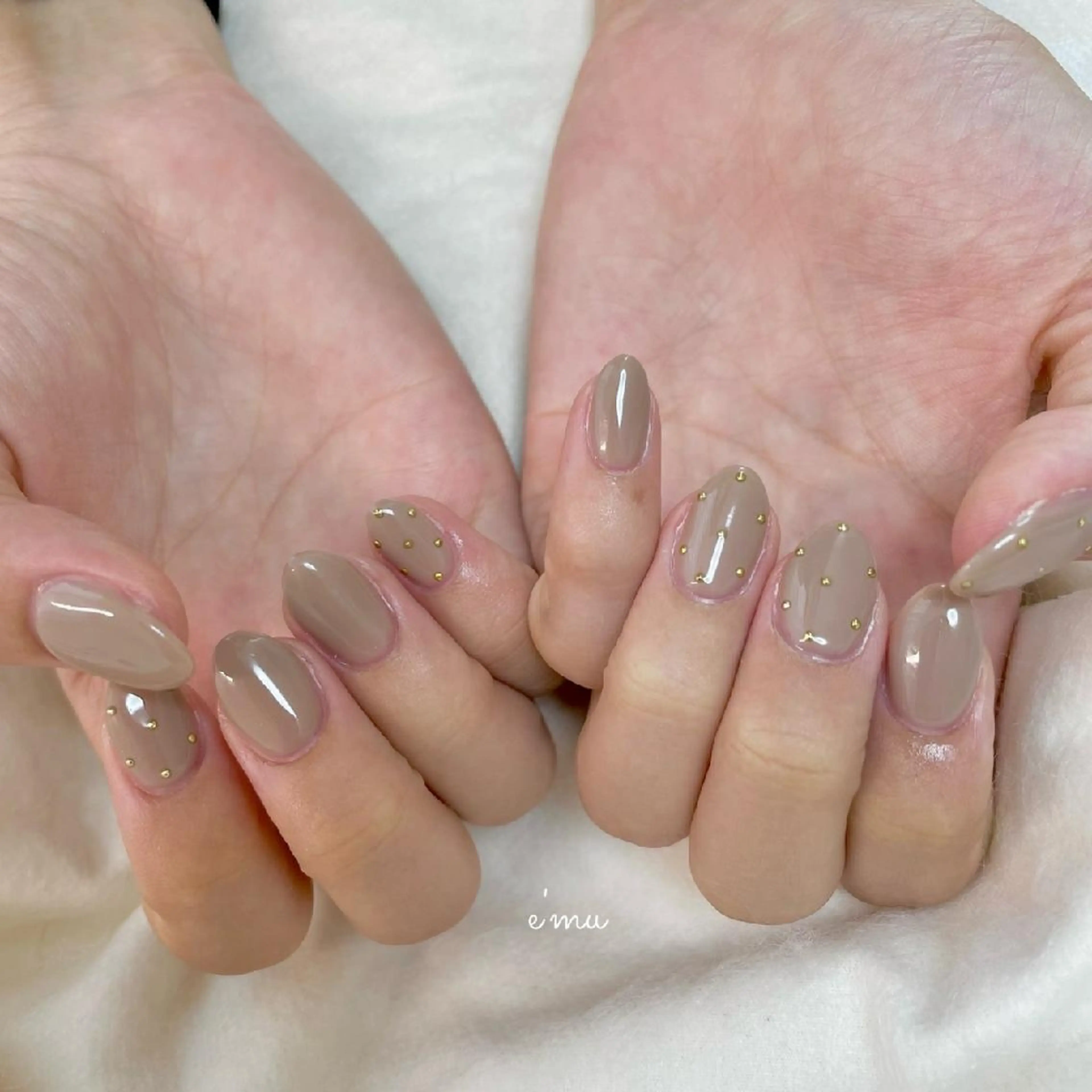 ネイル オフィスネイル シンプルネイル ハンドネイル nail salon e'mu💐のネイルデザイン