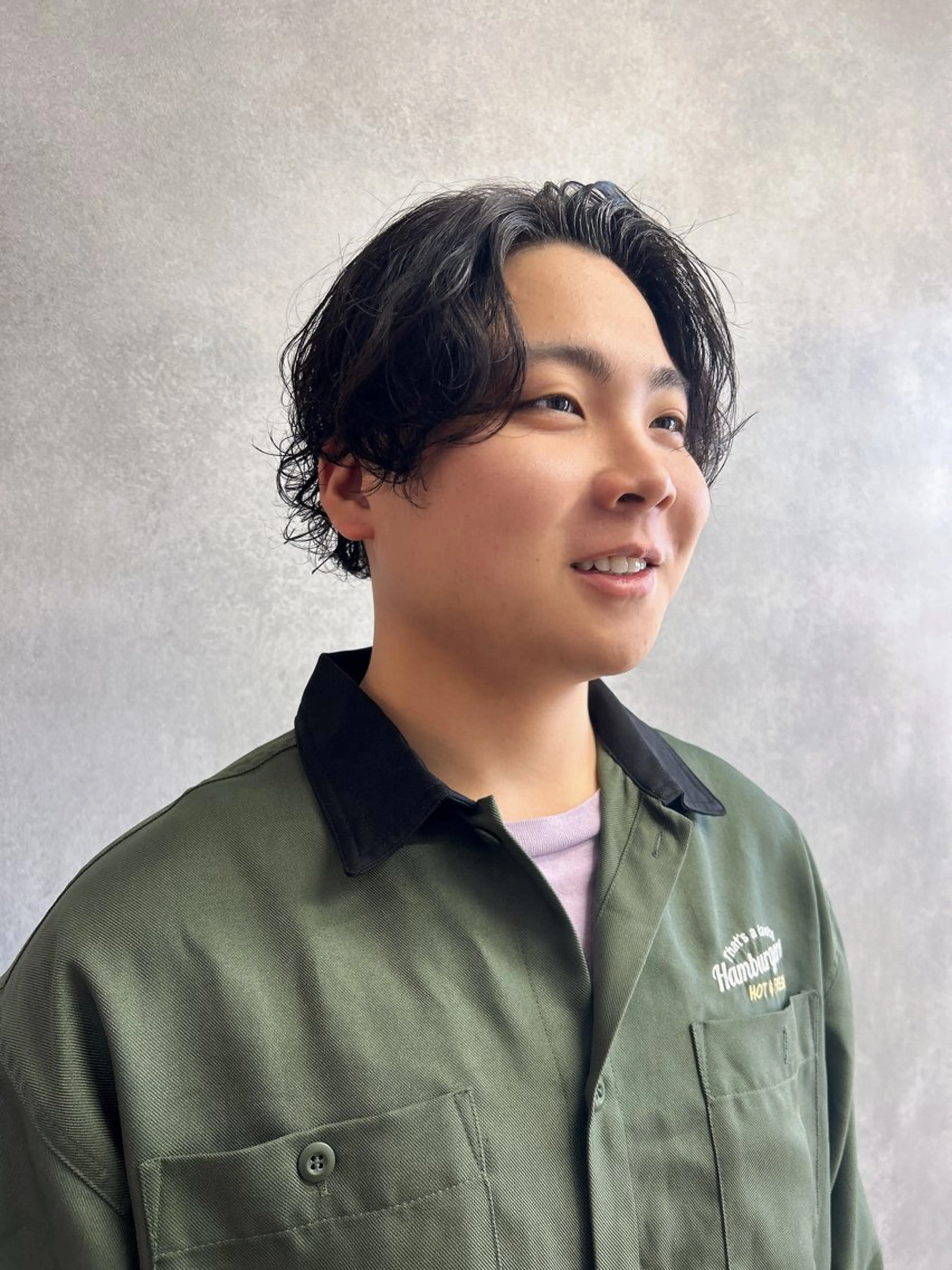 ショート パーマ メンズ 伶風/デザインカット /ボブ/透明感カラーのヘアスタイル