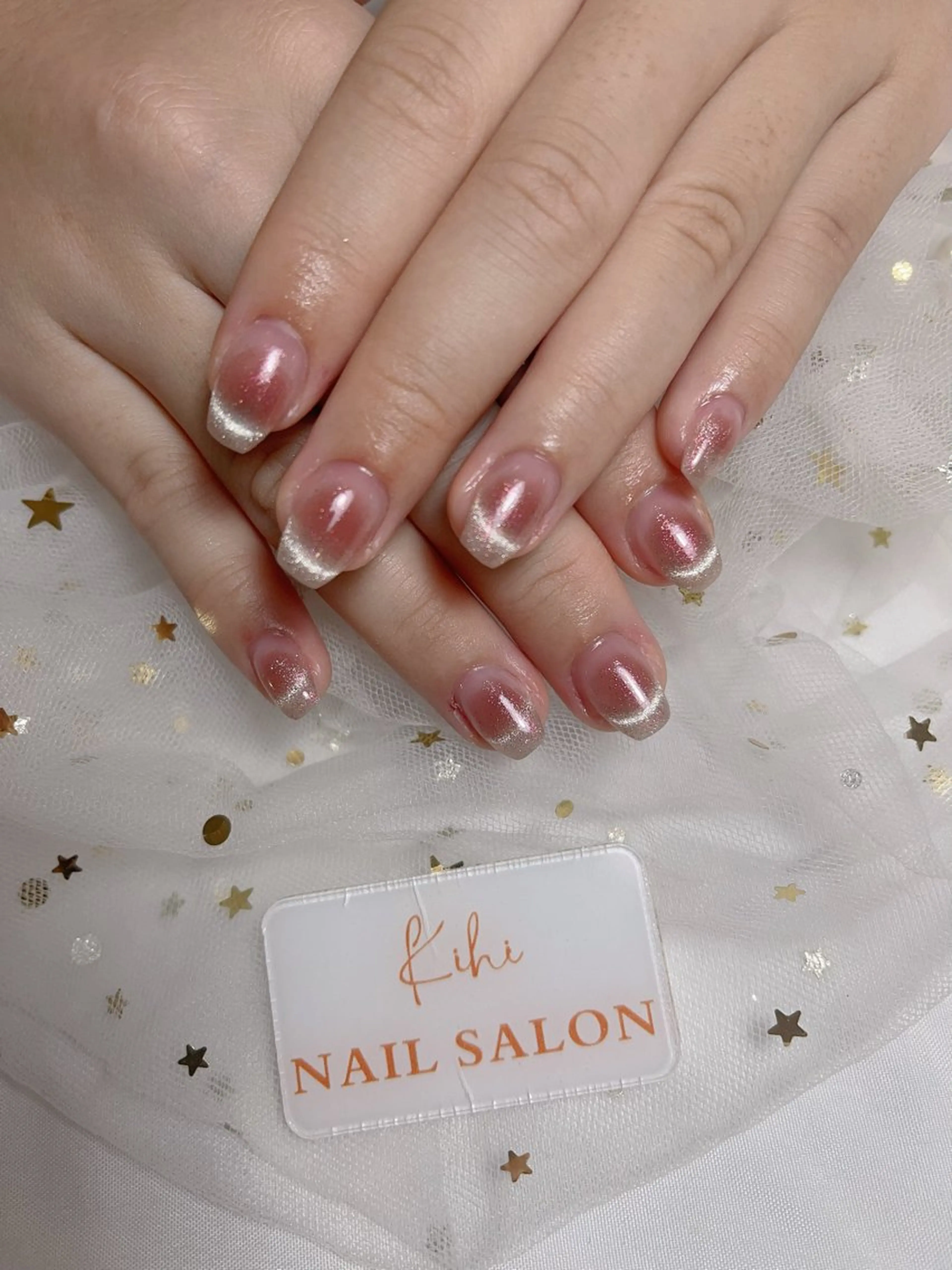 ネイル アートネイル フレンチネイル ジェルネイル グラデーション 韓国ネイル ハンドネイル 💕鈴木ユリ パラジェル/オフ無料のネイルデザイン