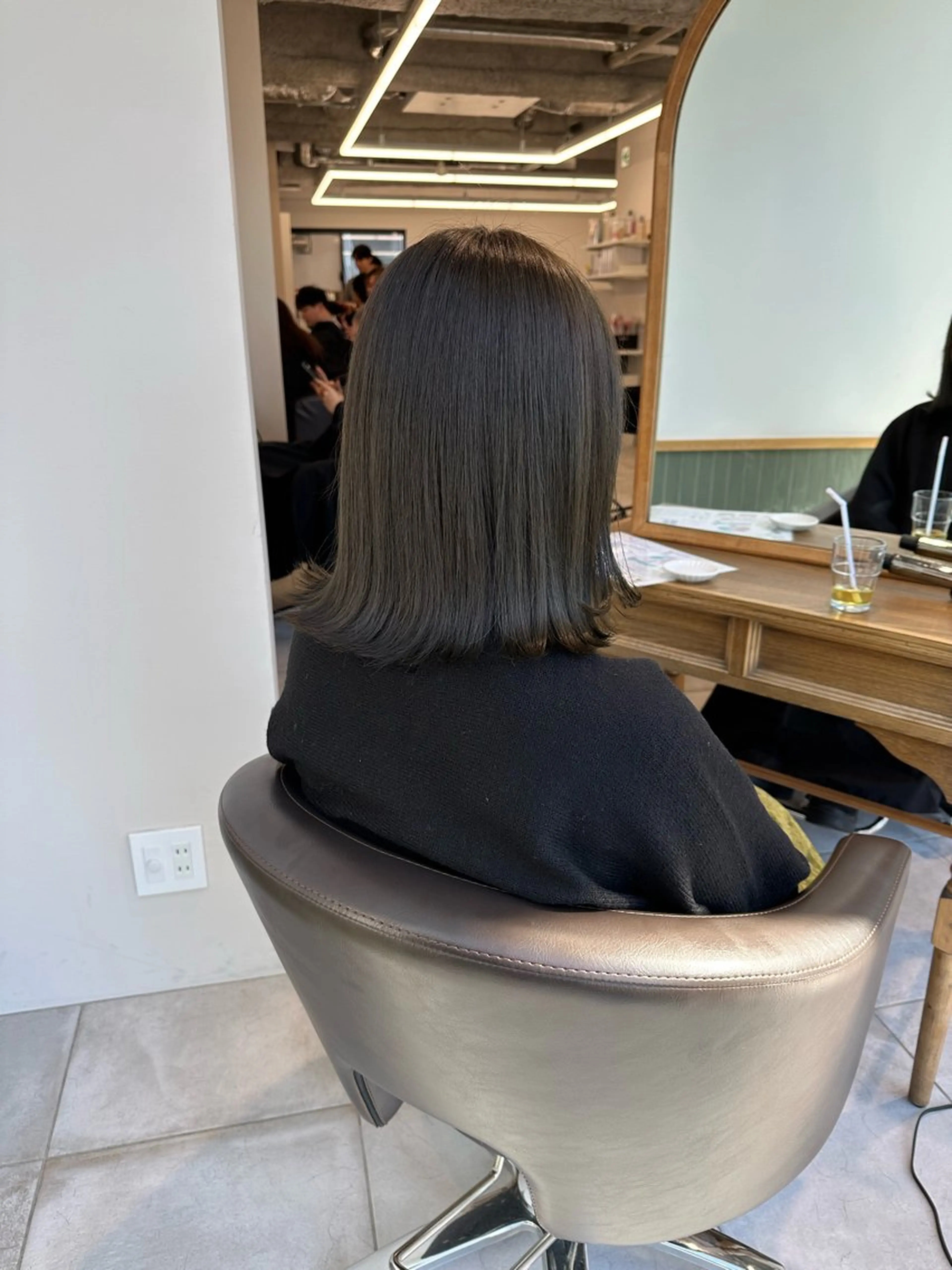 ミディアム カラー キッズ ヘアカラー トリートメント オトナヘア🌸 harukaのヘアスタイル