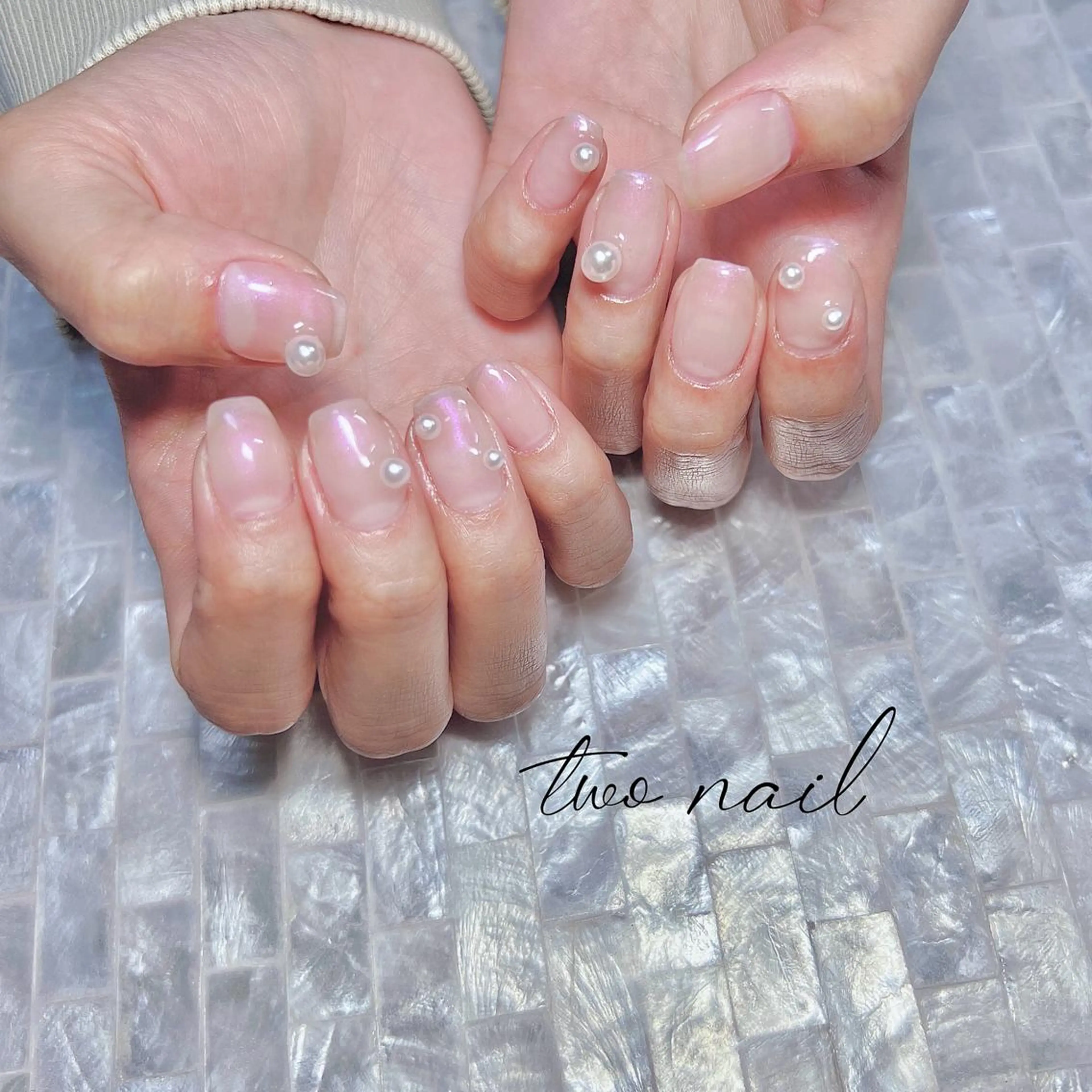 ネイル アートネイル オーロラネイル フットネイル ハート ニュアンスネイル ハンドネイル two nailのネイルデザイン