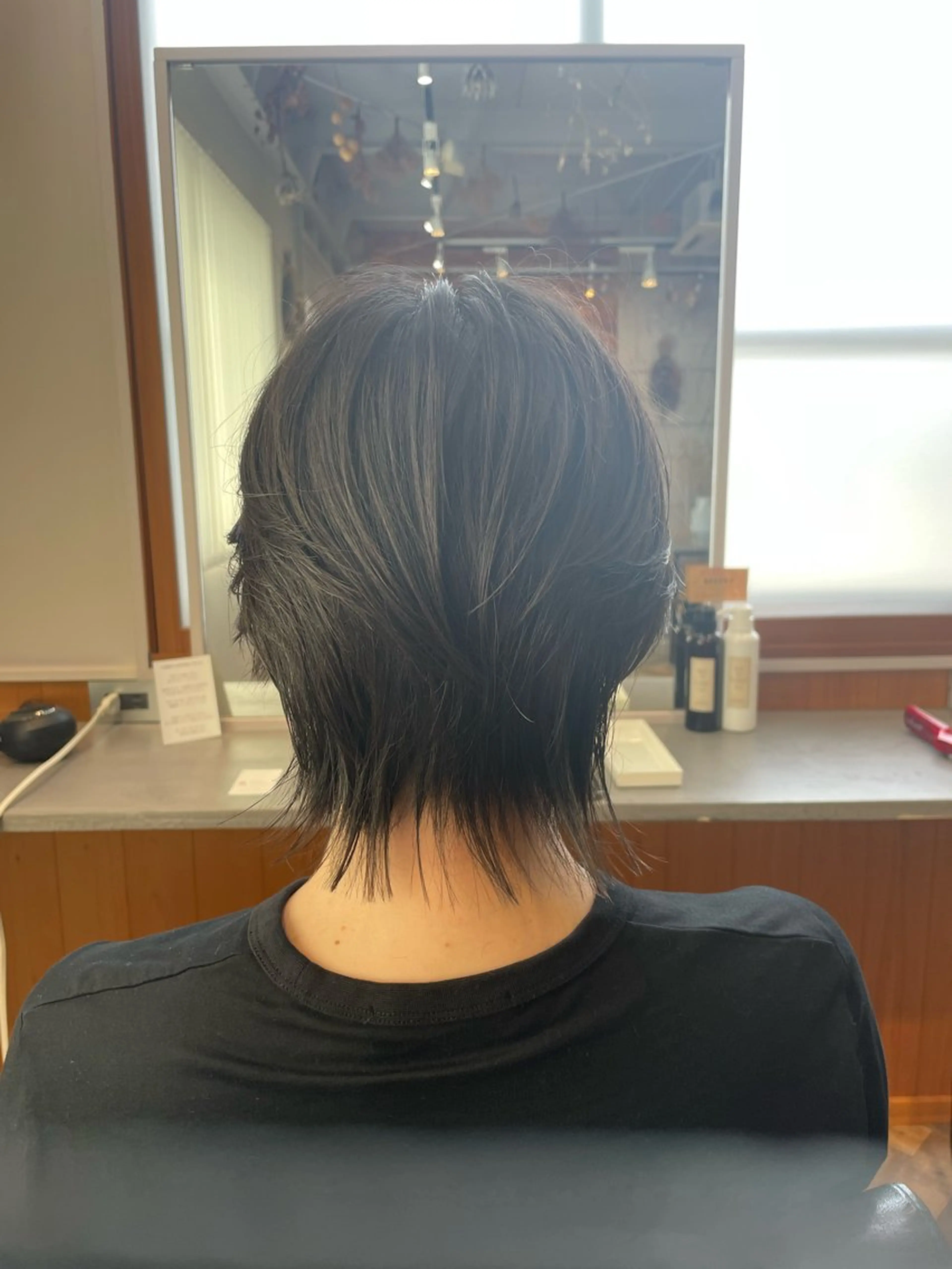 ショート メンズ センターパート メンズウルフカット ウルフカット maru.所属・照井 由香理のヘアスタイル