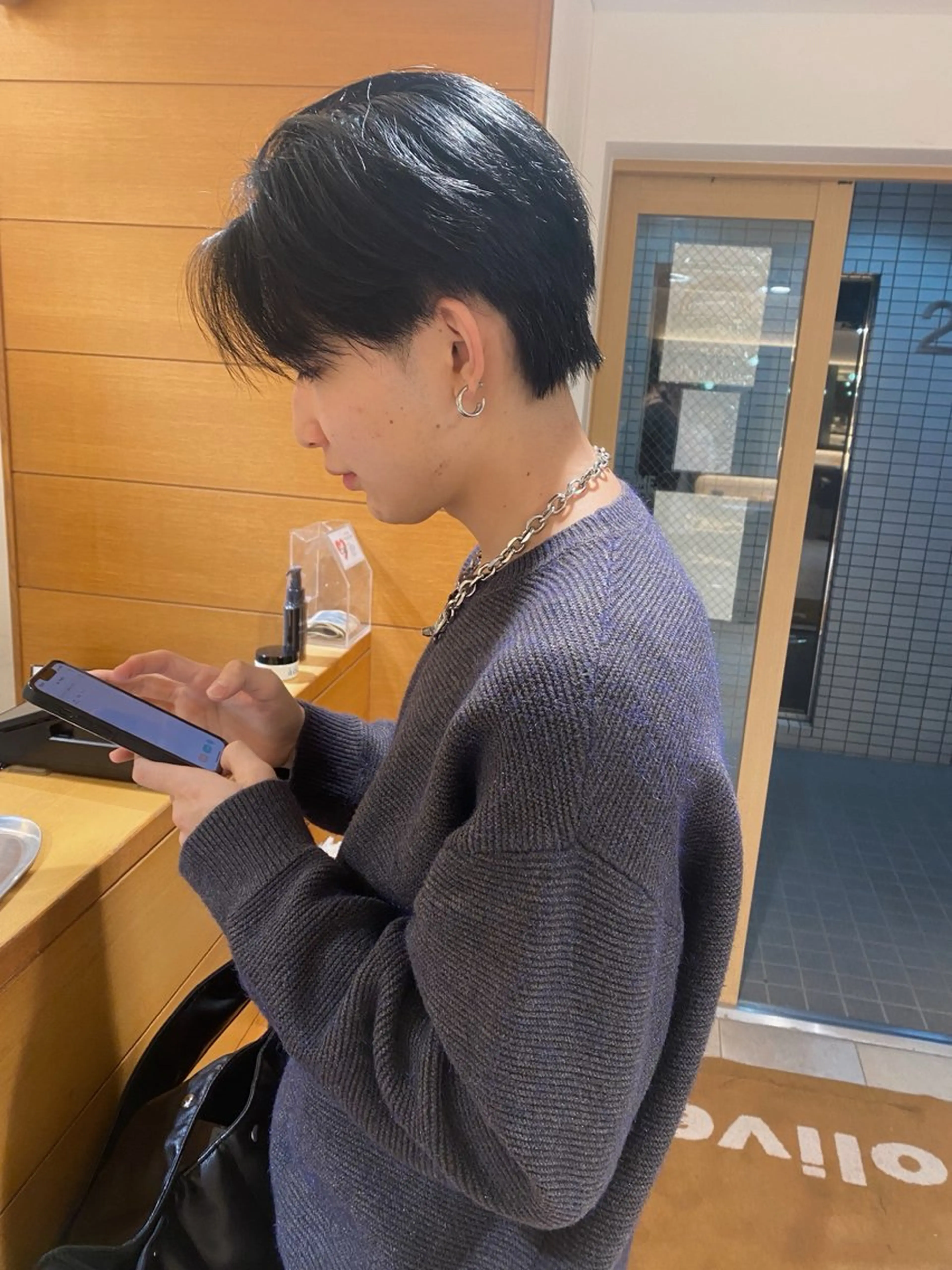 カラー メンズ カット 谷川 あかりのヘアスタイル