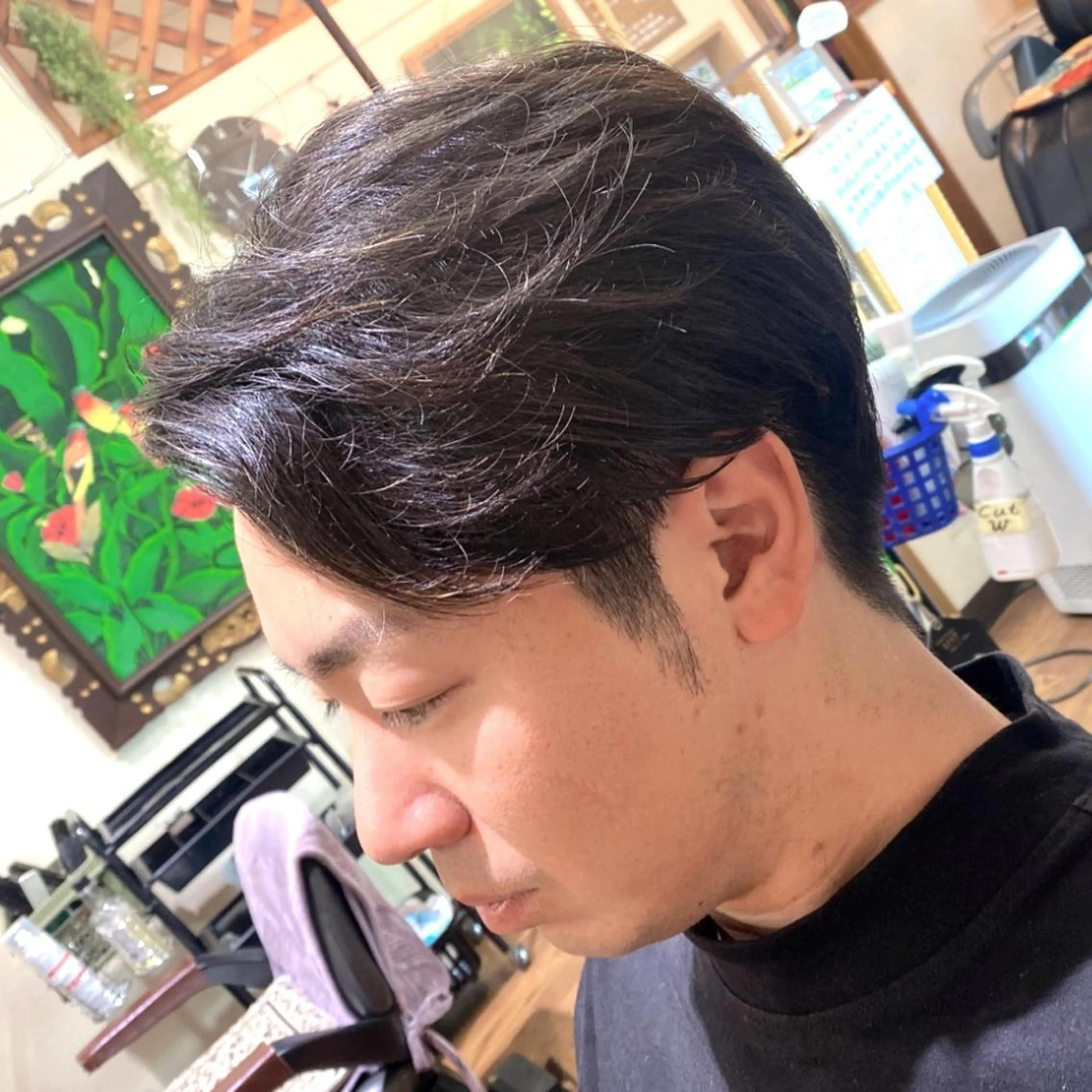 ショート メンズ アイブロウ メンズアイブロウ ナガハマ美容室所属・ナガハマ ミカのヘアスタイル