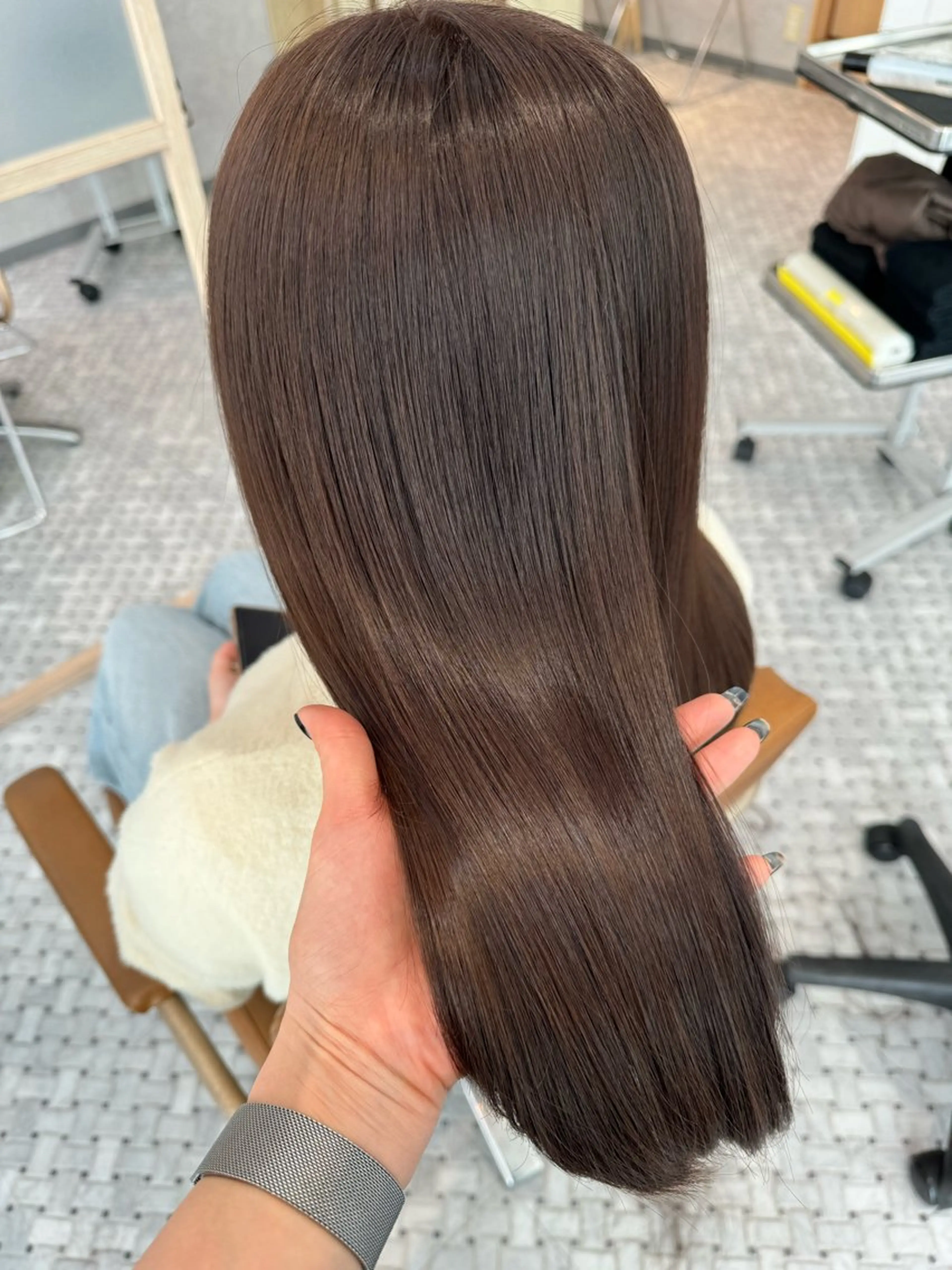 ロング カラー ヘアアレンジ ヘアカラー トリートメント NANA／trend style🕊🍑のヘアスタイル